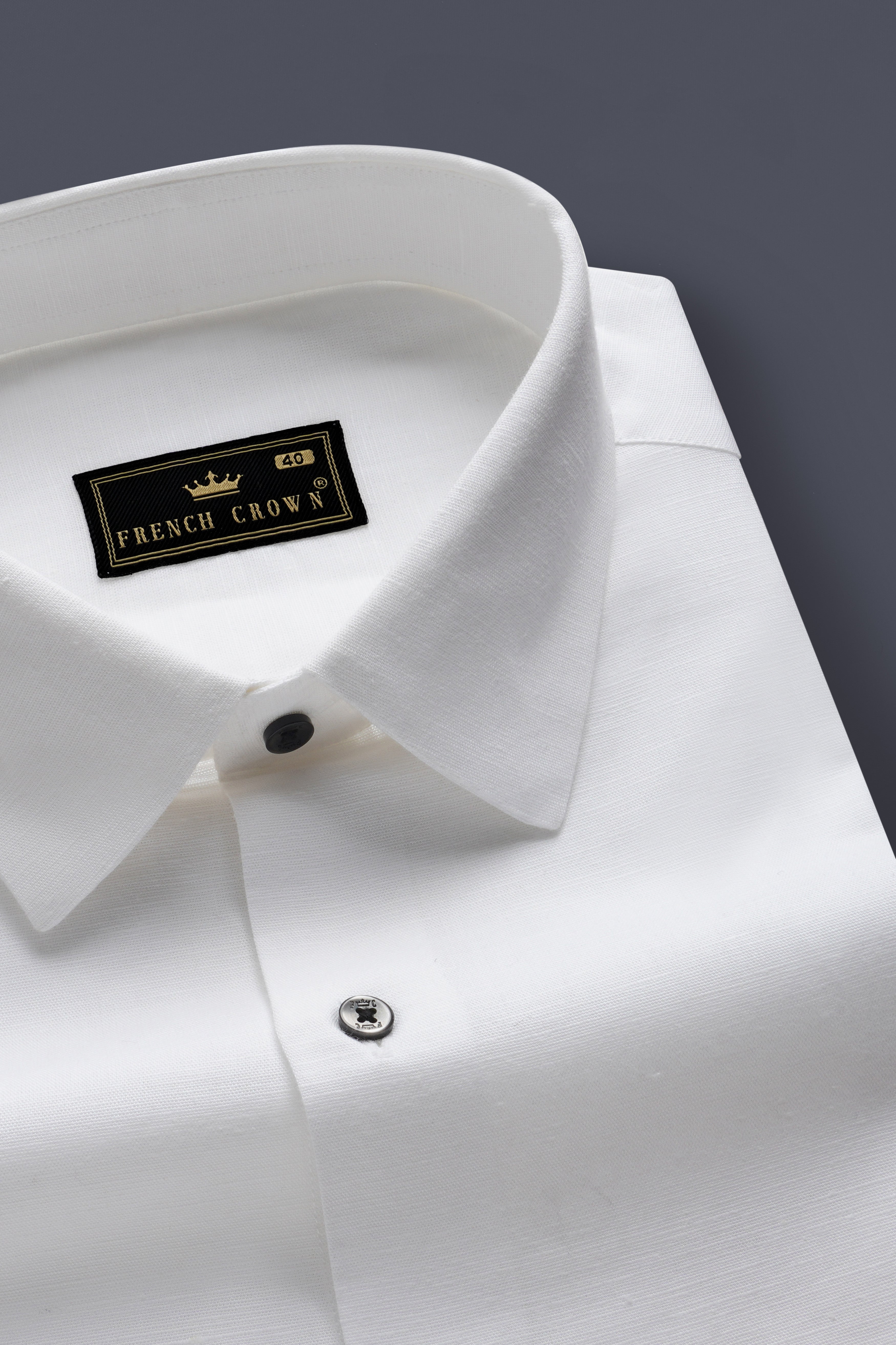 Bright White Luxurious Linen Shirt