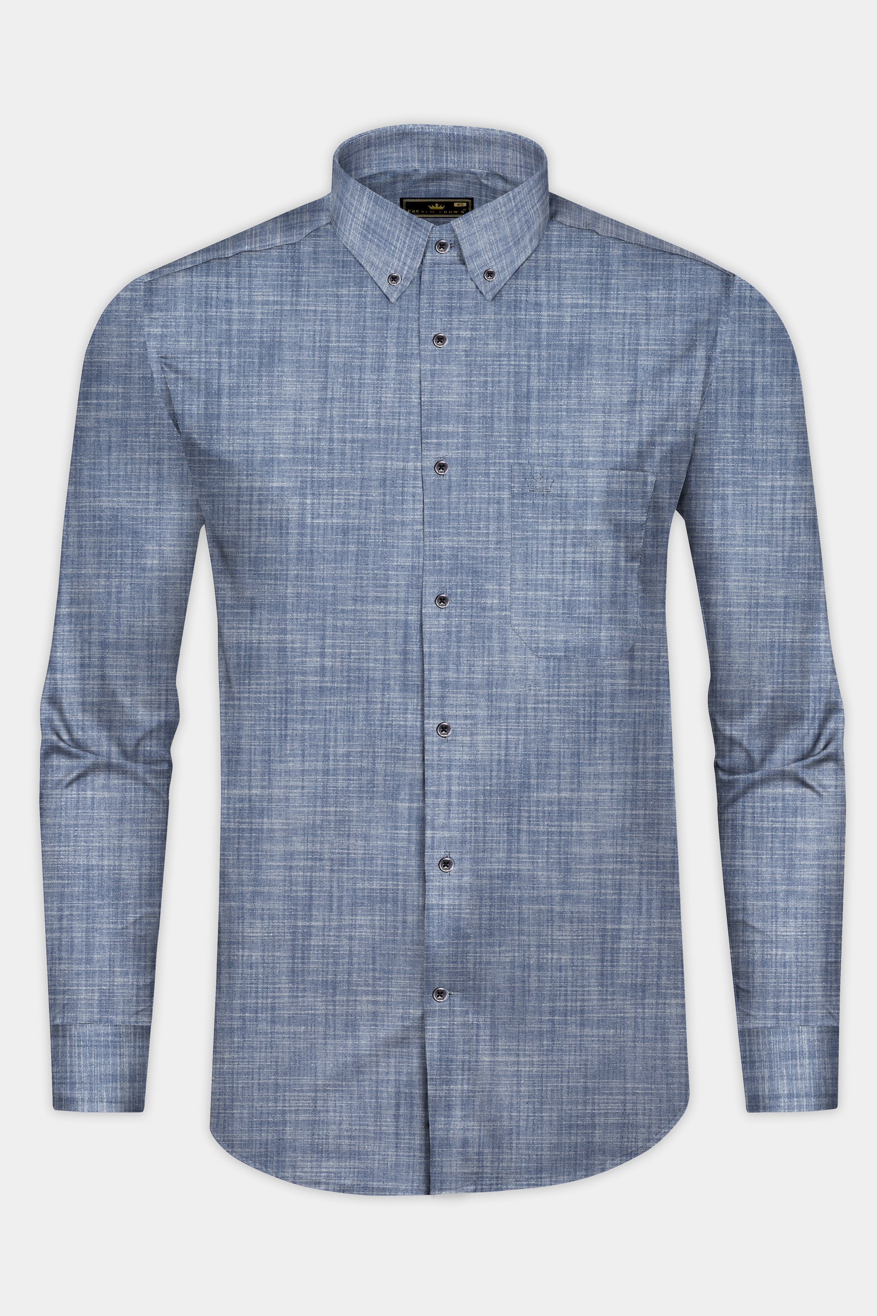 Grey Premium Cotton Denim Shirt