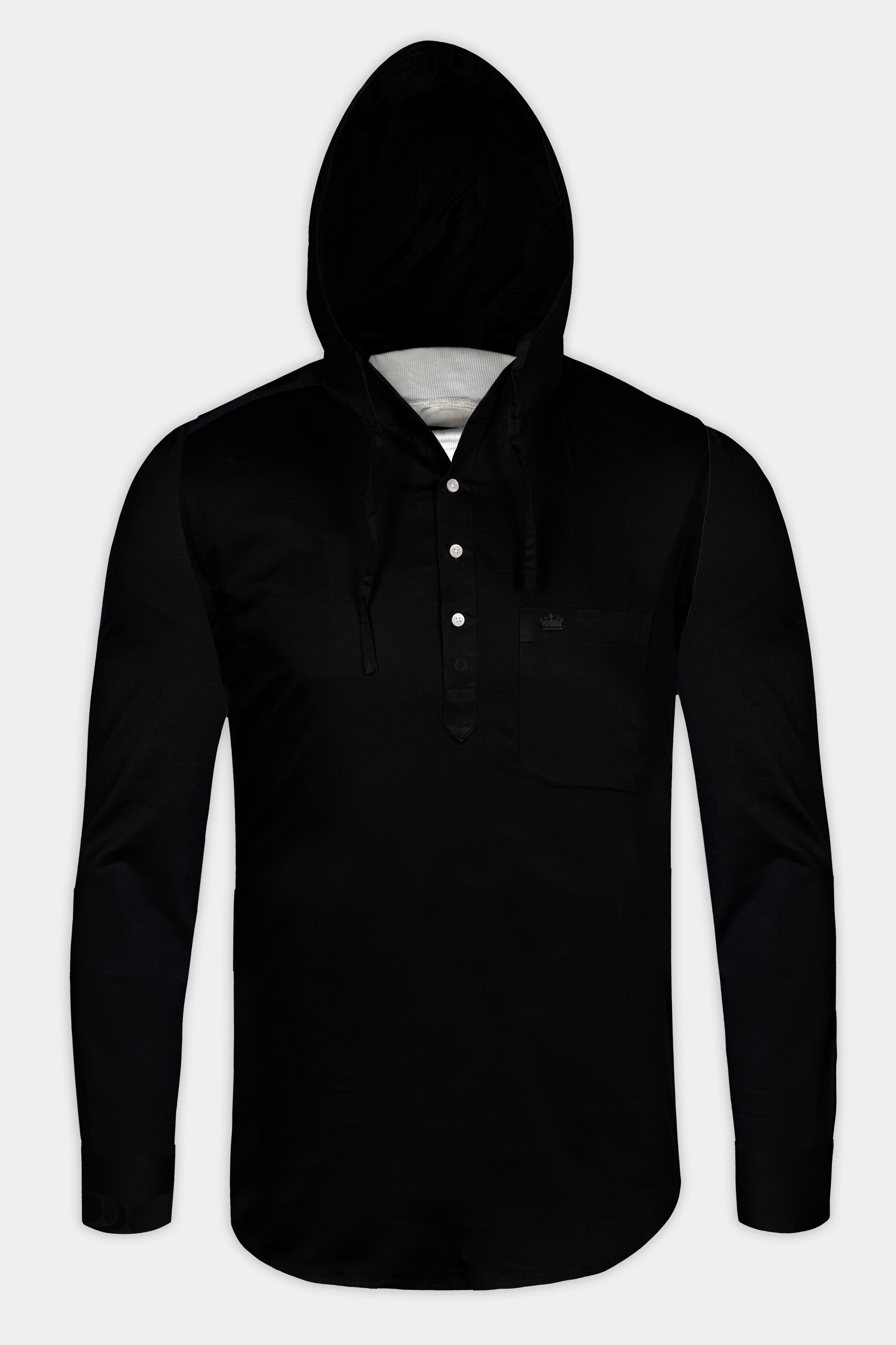 Jade Black Premium Cotton Hoodie Shirt