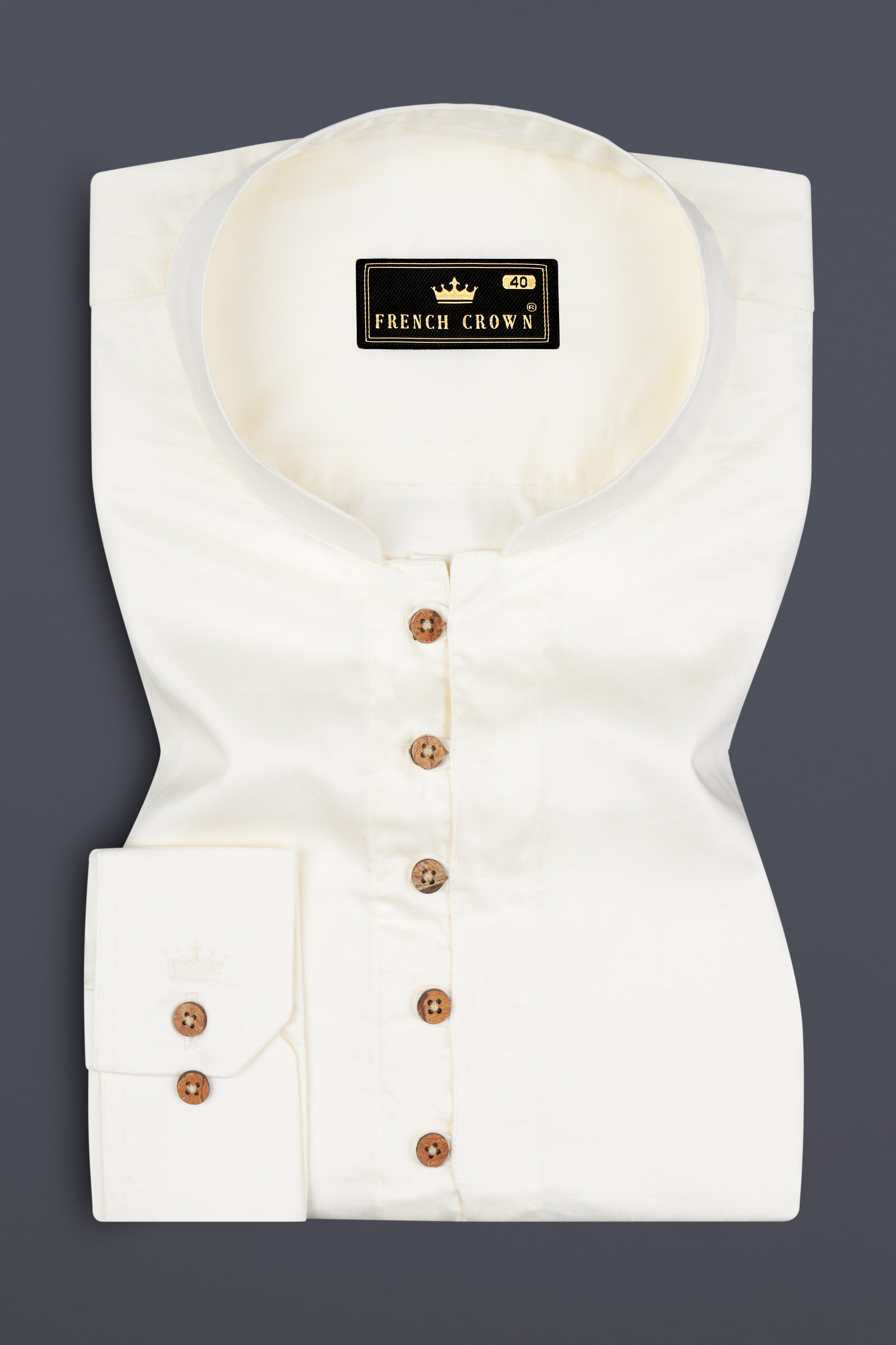 Ecru White Premium Cotton Kurta Shirt