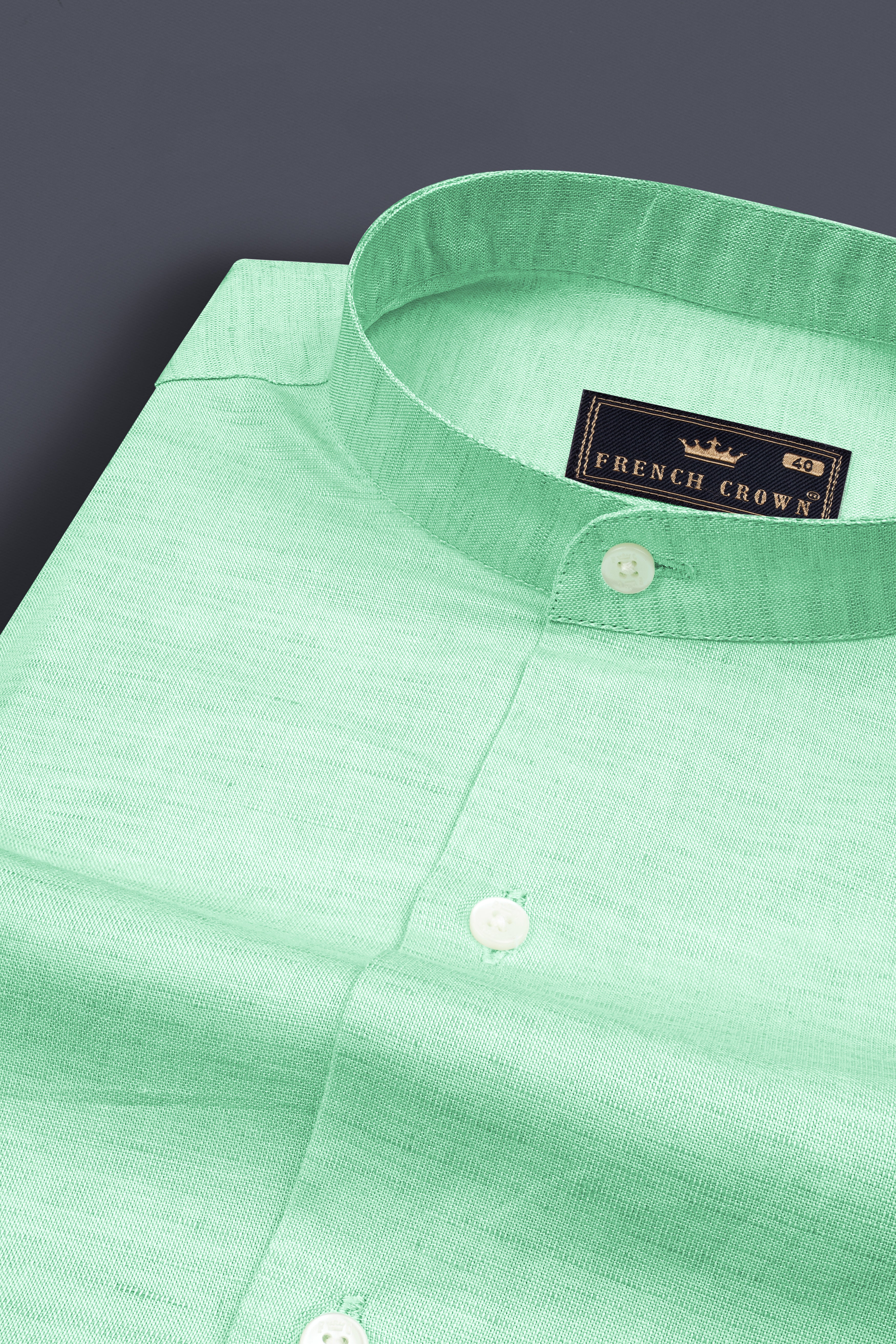 Chinook Green Luxurious Linen Shirt