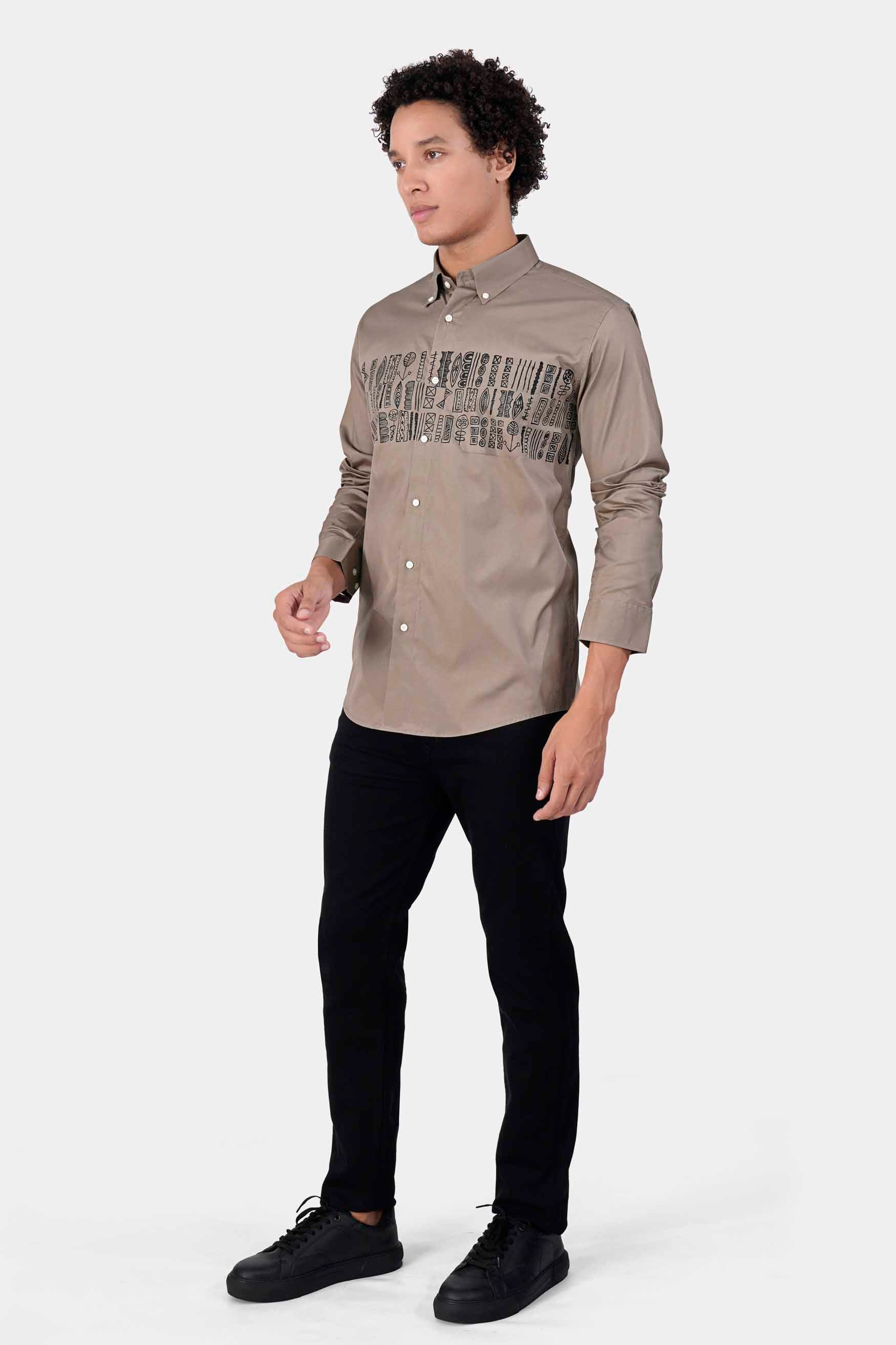 Hemp Brown Tribal Hand Painted Royal Oxford Designer Shirt 5260-BD-ART-38, 5260-BD-ART-H-38, 5260-BD-ART-39, 5260-BD-ART-H-39, 5260-BD-ART-40, 5260-BD-ART-H-40, 5260-BD-ART-42, 5260-BD-ART-H-42, 5260-BD-ART-44, 5260-BD-ART-H-44, 5260-BD-ART-46, 5260-BD-ART-H-46, 5260-BD-ART-48, 5260-BD-ART-H-48, 5260-BD-ART-50, 5260-BD-ART-H-50, 5260-BD-ART-52, 5260-BD-ART-H-52