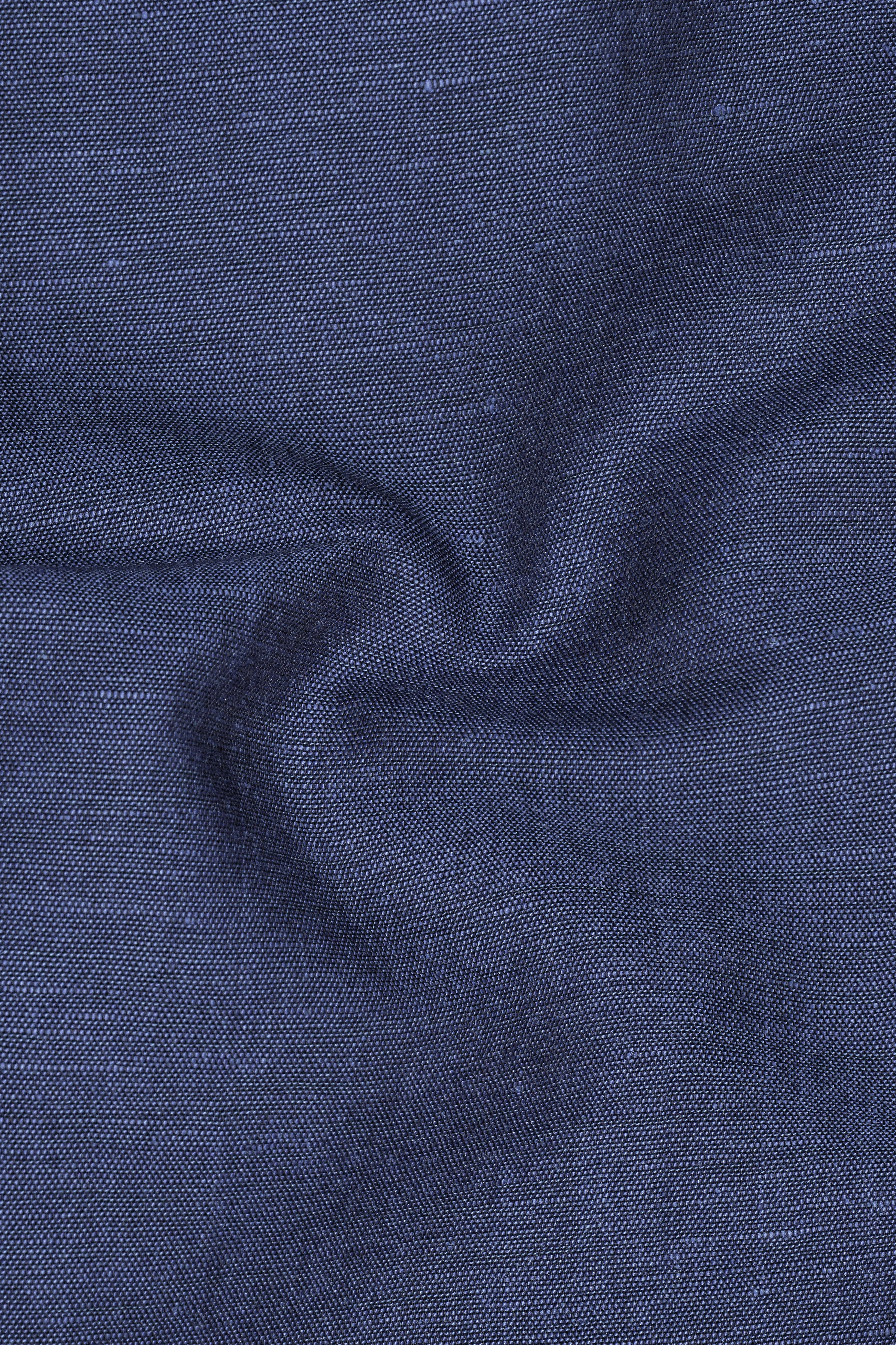 Comet Blue Luxurious Linen Kurta Shirt