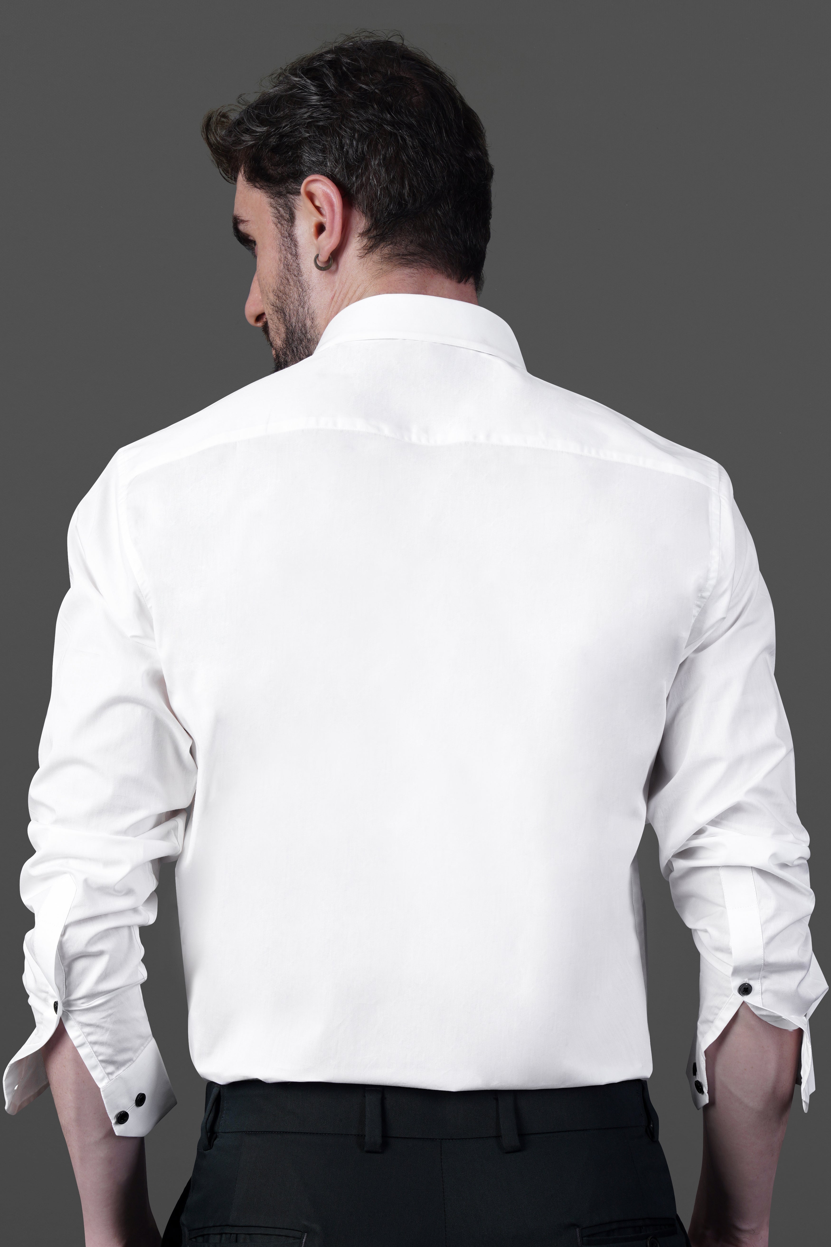 Bright White Lord Ram Hand Painted Effect Premium Cotton Designer Shirt
