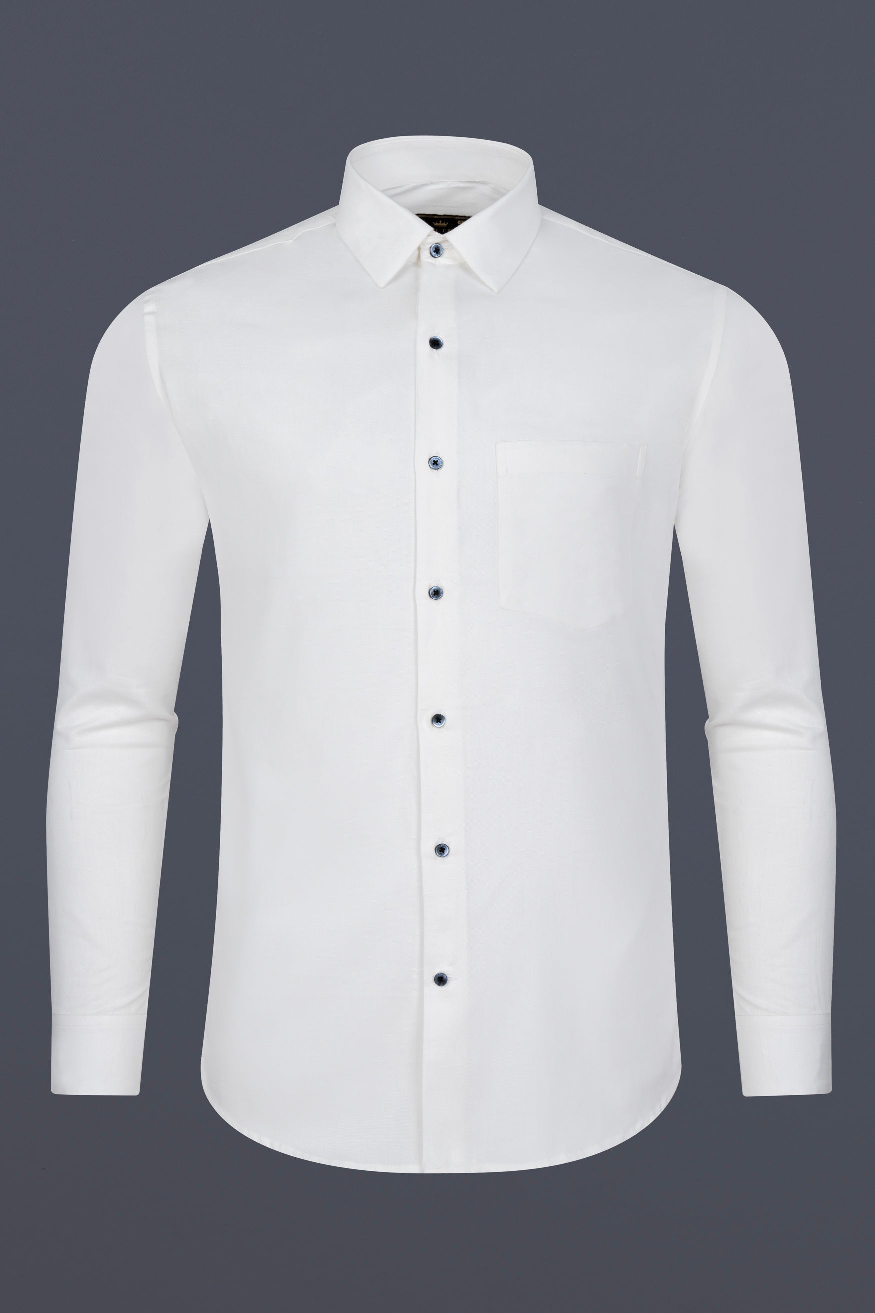 Bright White Dobby Premium Giza Cotton Shirt