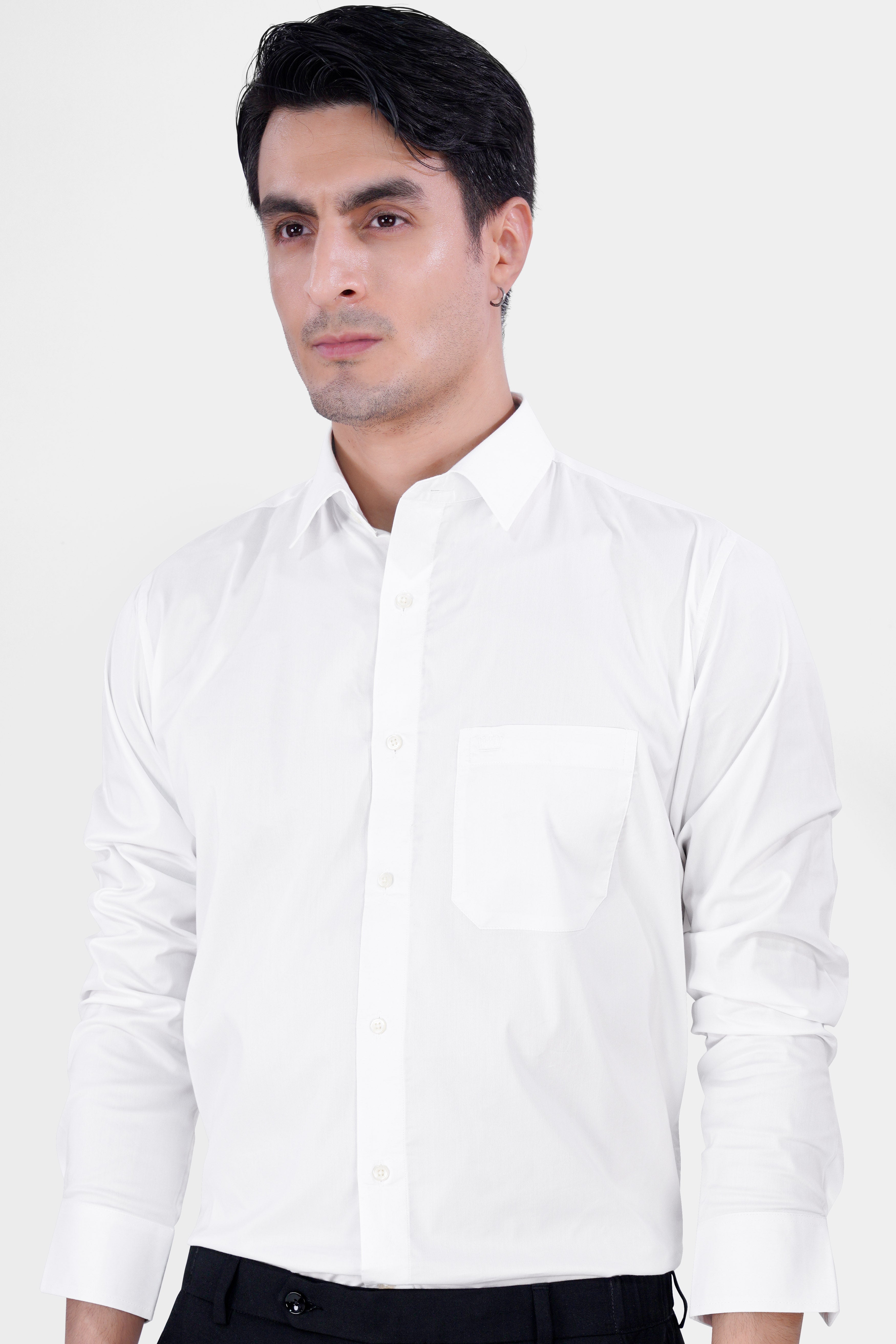 Bright White Premium Cotton Shirt