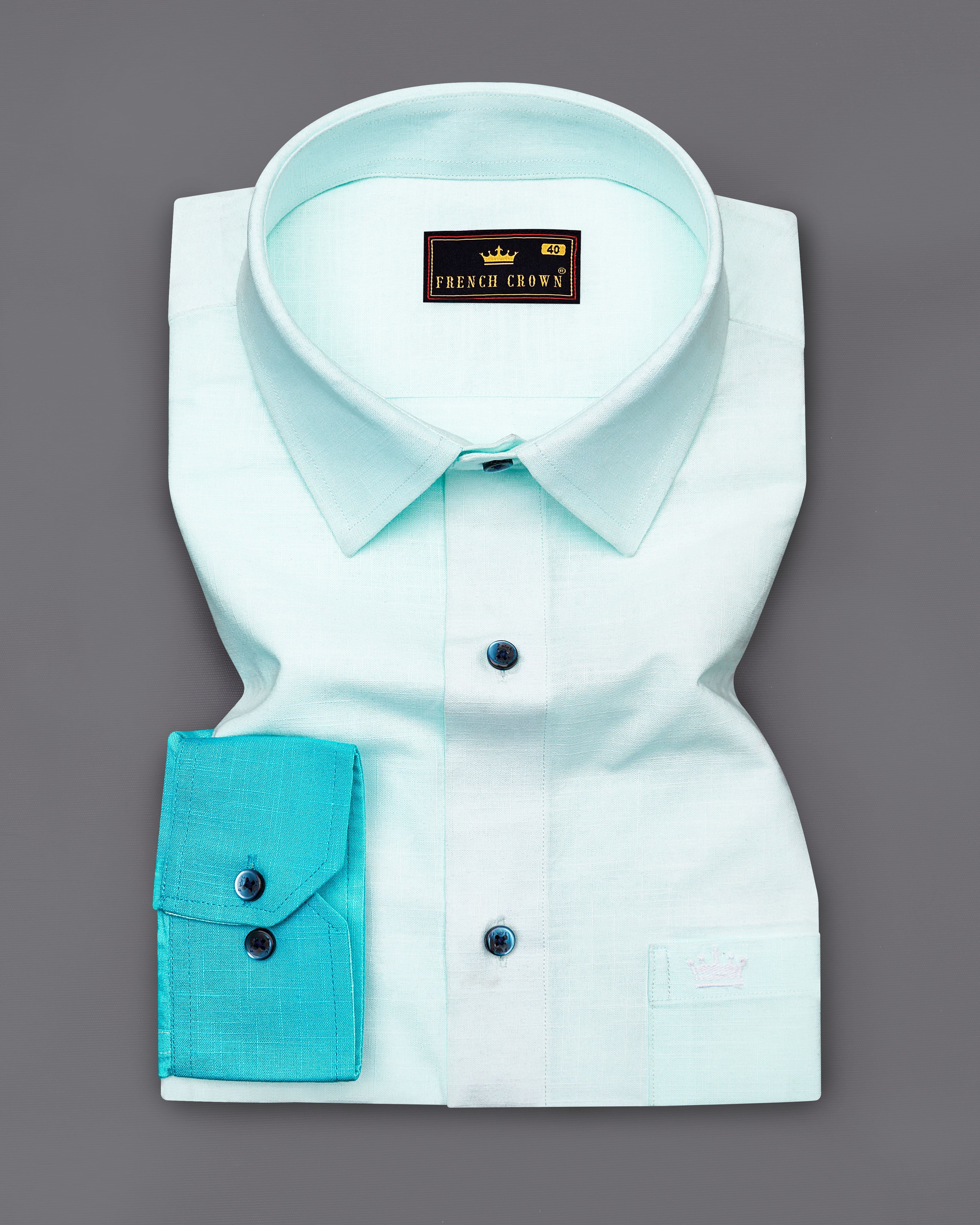 Bright White With Turquoise Aqua Blue Hand-Painted Premium Cotton Designer Shirt 6034-BLE-ART-38, 6034-BLE-ART-H-38, 6034-BLE-ART-39, 6034-BLE-ART-H-39, 6034-BLE-ART-40, 6034-BLE-ART-H-40, 6034-BLE-ART-42, 6034-BLE-ART-H-42, 6034-BLE-ART-44, 6034-BLE-ART-H-44, 6034-BLE-ART-46, 6034-BLE-ART-H-46, 6034-BLE-ART-48, 6034-BLE-ART-H-48, 6034-BLE-ART-50, 6034-BLE-ART-H-50, 6034-BLE-ART-52, 6034-BLE-ART-H-52