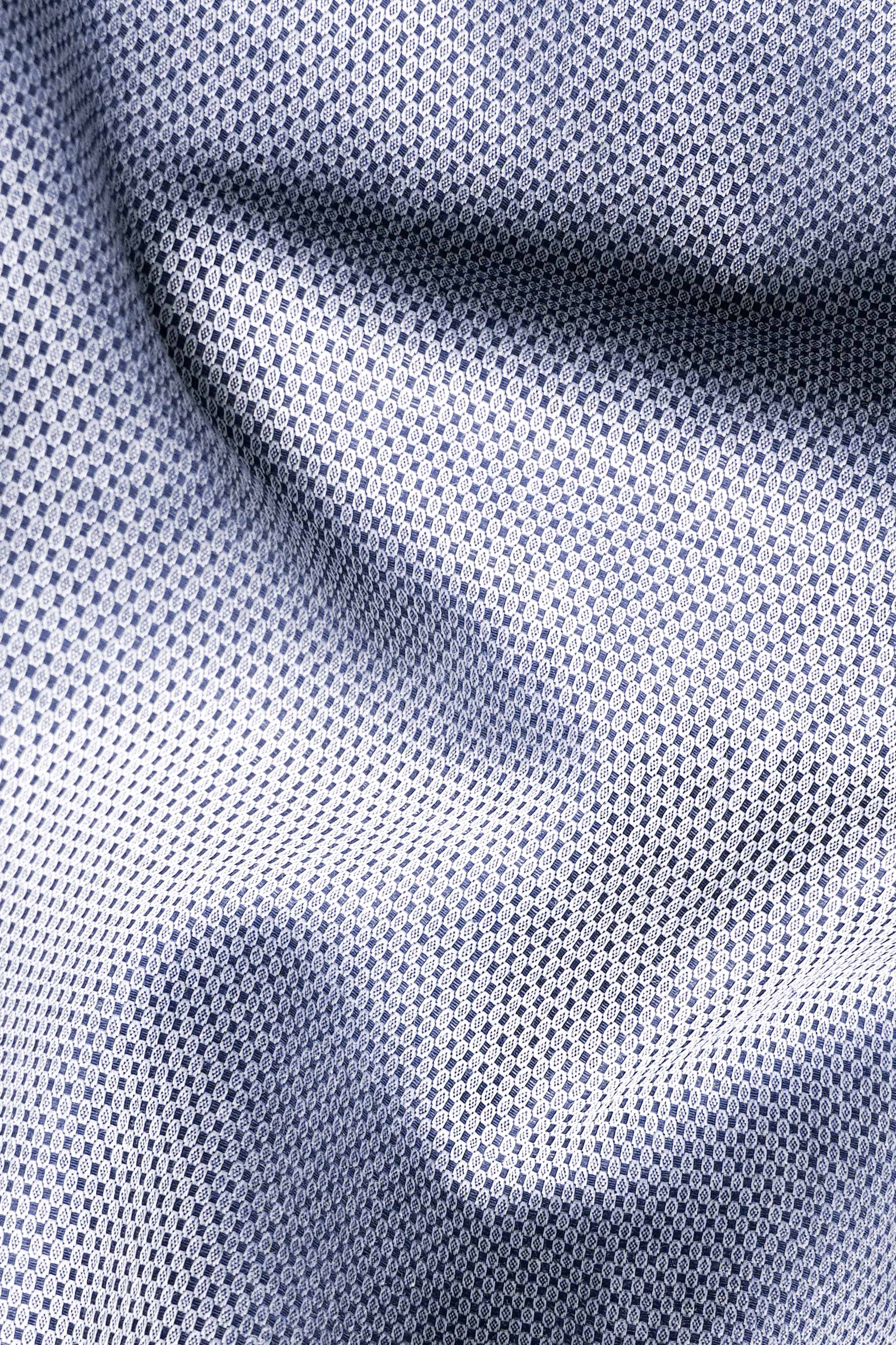 Waikawa Blue and White with Funky Patchwork Dobby Textured Premium Giza Cotton Designer Shirt 6116-CA-E162-38, 6116-CA-E162-H-38, 6116-CA-E162-39, 6116-CA-E162-H-39, 6116-CA-E162-40, 6116-CA-E162-H-40, 6116-CA-E162-42, 6116-CA-E162-H-42, 6116-CA-E162-44, 6116-CA-E162-H-44, 6116-CA-E162-46, 6116-CA-E162-H-46, 6116-CA-E162-48, 6116-CA-E162-H-48, 6116-CA-E162-50, 6116-CA-E162-H-50, 6116-CA-E162-52, 6116-CA-E162-H-52