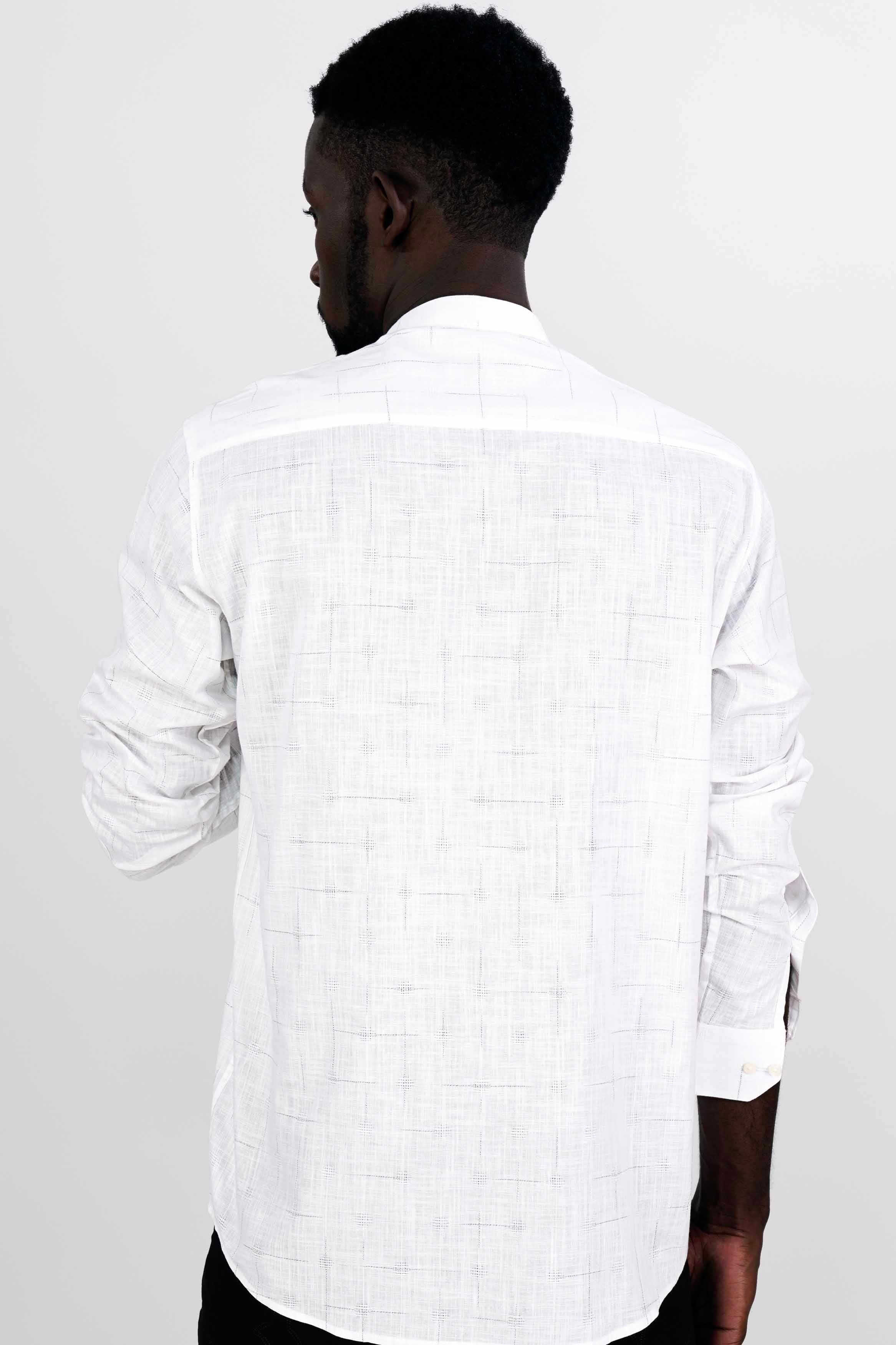 Bright White Subtle Checkered Signature Patchwork Dobby Premium Giza Cotton Designer Shirt 6132-M-E160-38, 6132-M-E160-H-38, 6132-M-E160-39, 6132-M-E160-H-39, 6132-M-E160-40, 6132-M-E160-H-40, 6132-M-E160-42, 6132-M-E160-H-42, 6132-M-E160-44, 6132-M-E160-H-44, 6132-M-E160-46, 6132-M-E160-H-46, 6132-M-E160-48, 6132-M-E160-H-48, 6132-M-E160-50, 6132-M-E160-H-50, 6132-M-E160-52, 6132-M-E160-H-52
