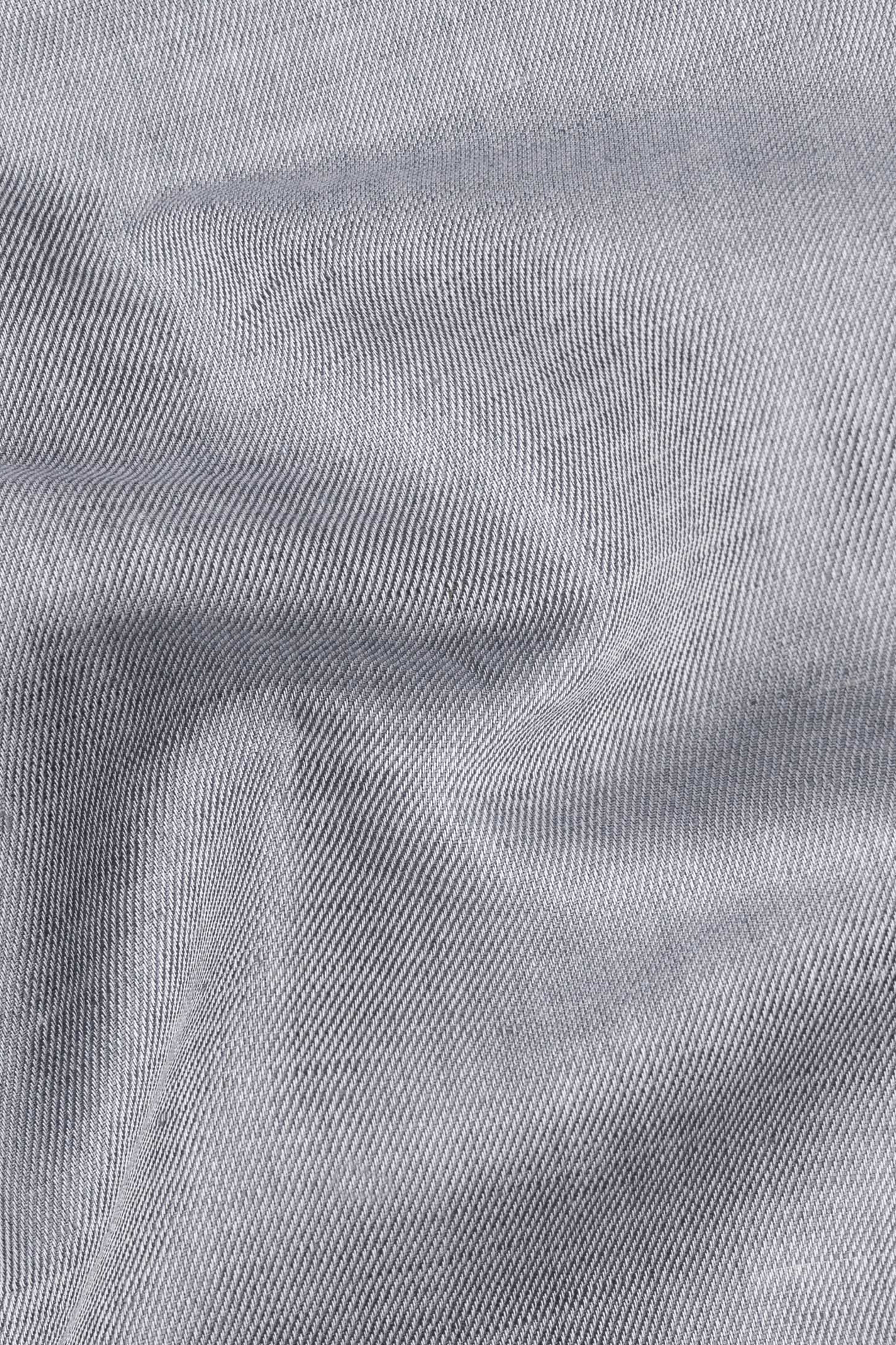 Mountain Mist Grey Luxurious Linen Shirt