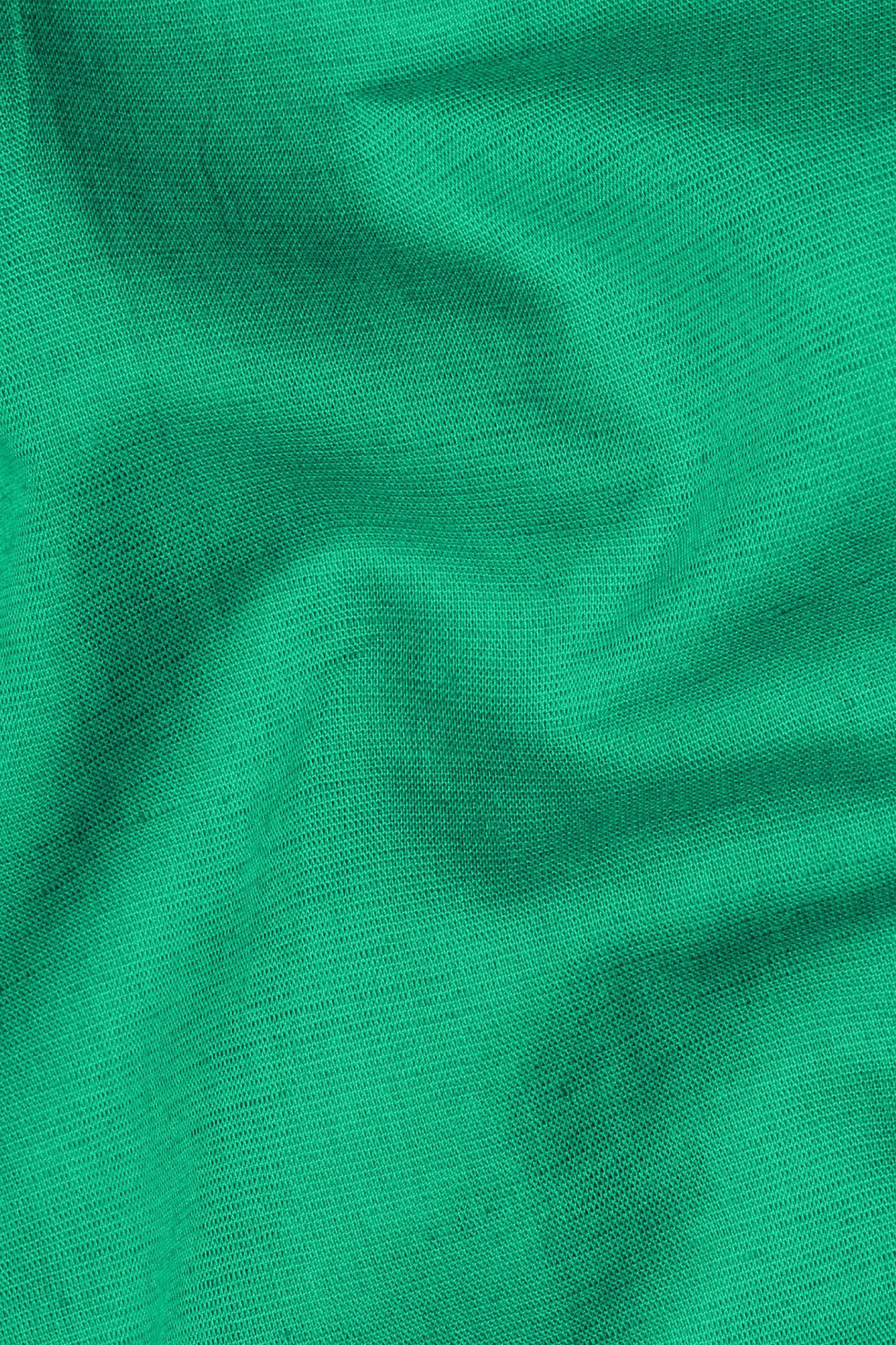 Jade Green Luxurious Linen Shirt