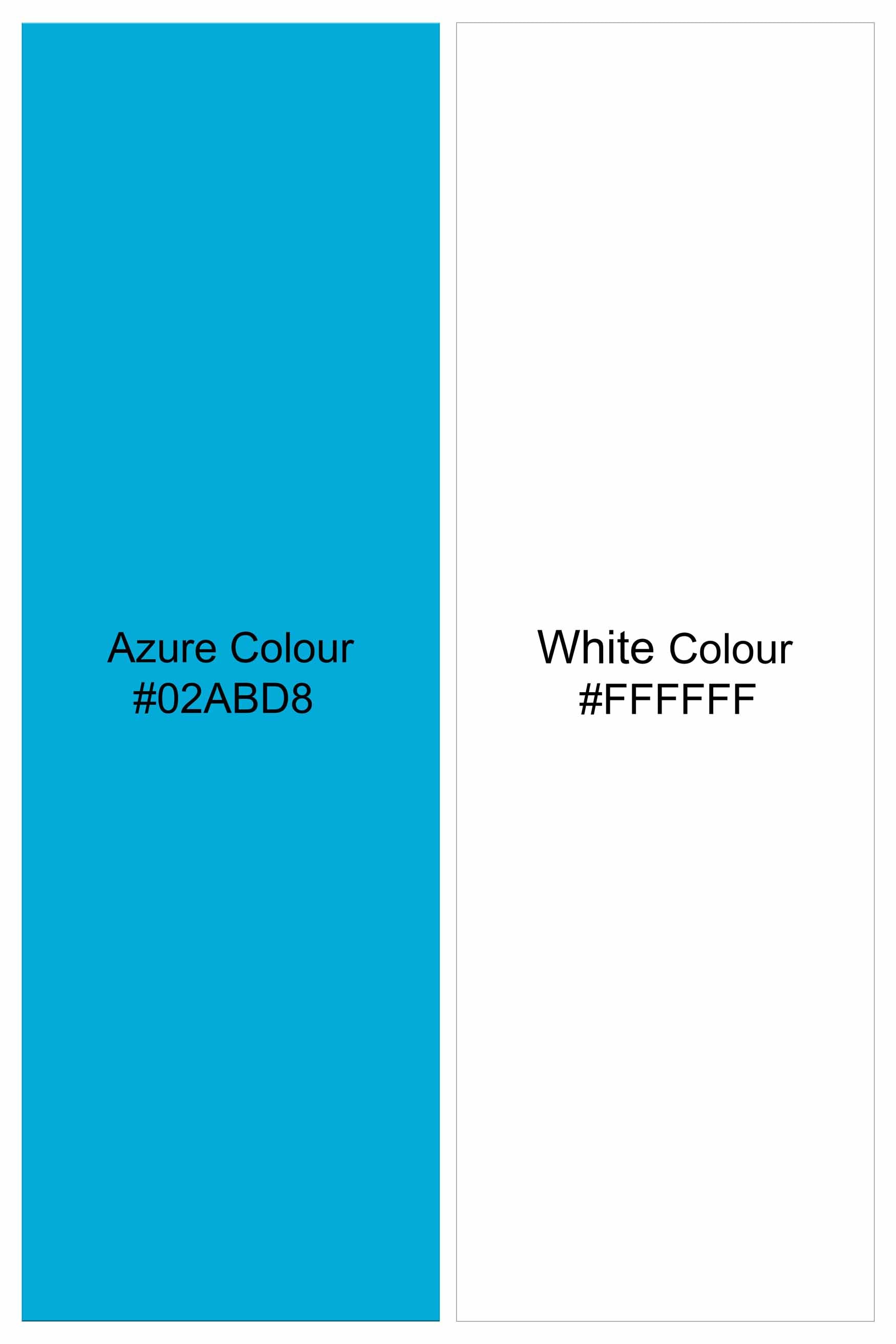 Azure Blue and White Printed with Funky Patchwork Royal Oxford Designer Shirt 6203-E174-38, 6203-E174-H-38, 6203-E174-39, 6203-E174-H-39, 6203-E174-40, 6203-E174-H-40, 6203-E174-42, 6203-E174-H-42, 6203-E174-44, 6203-E174-H-44, 6203-E174-46, 6203-E174-H-46, 6203-E174-48, 6203-E174-H-48, 6203-E174-50, 6203-E174-H-50, 6203-E174-52, 6203-E174-H-52