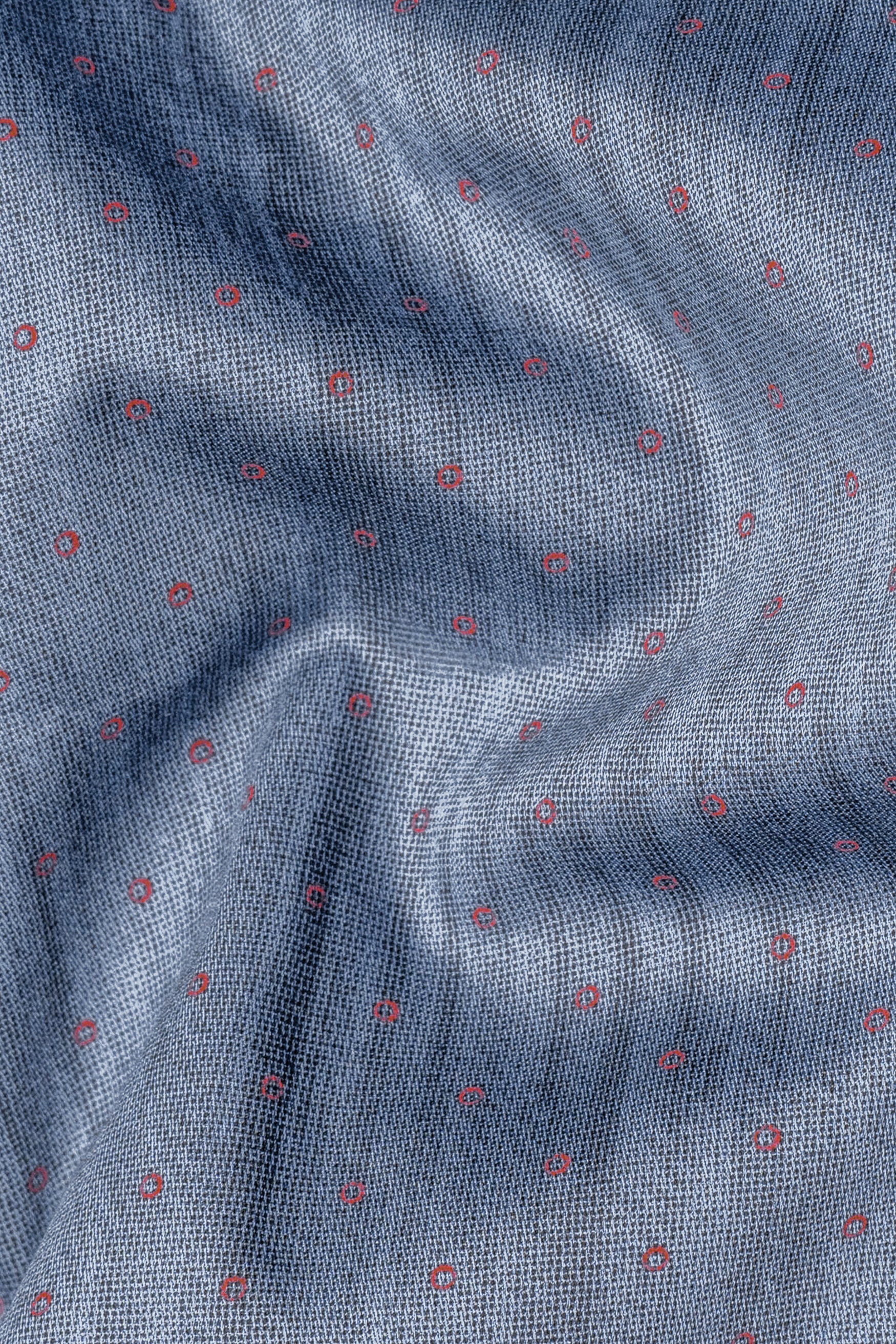 Scarpa Flow Grey with red Circles Printed Super Soft Premium Cotton Kurta Shirt