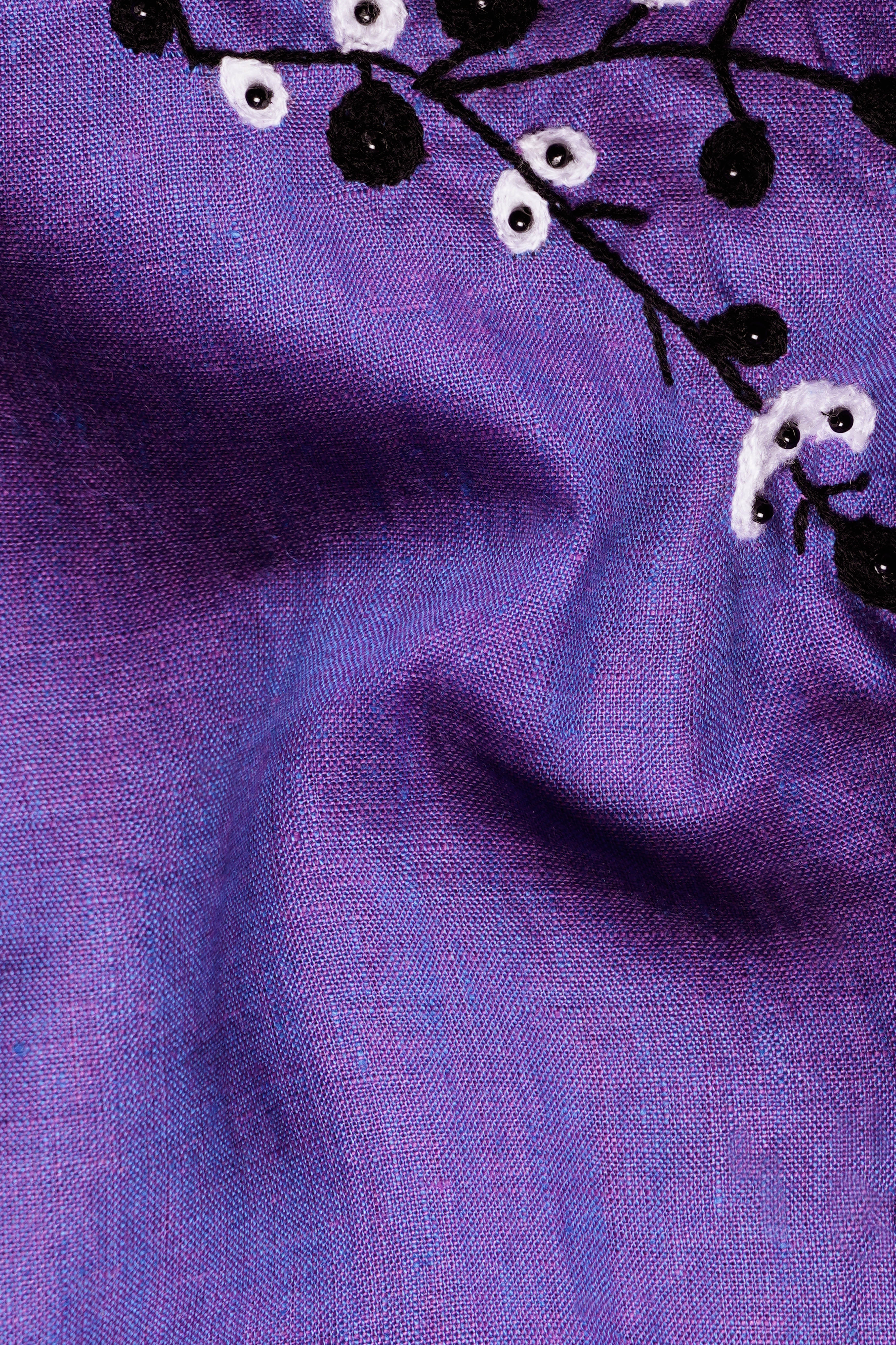Fuchsia Purple Leaves Hand Stitched Embroidered Royal Oxford Designer Shirt 6292-BD-E208-38, 6292-BD-E208-H-38, 6292-BD-E208-39, 6292-BD-E208-H-39, 6292-BD-E208-40, 6292-BD-E208-H-40, 6292-BD-E208-42, 6292-BD-E208-H-42, 6292-BD-E208-44, 6292-BD-E208-H-44, 6292-BD-E208-46, 6292-BD-E208-H-46, 6292-BD-E208-48, 6292-BD-E208-H-48, 6292-BD-E208-50, 6292-BD-E208-H-50, 6292-BD-E208-52, 6292-BD-E208-H-52