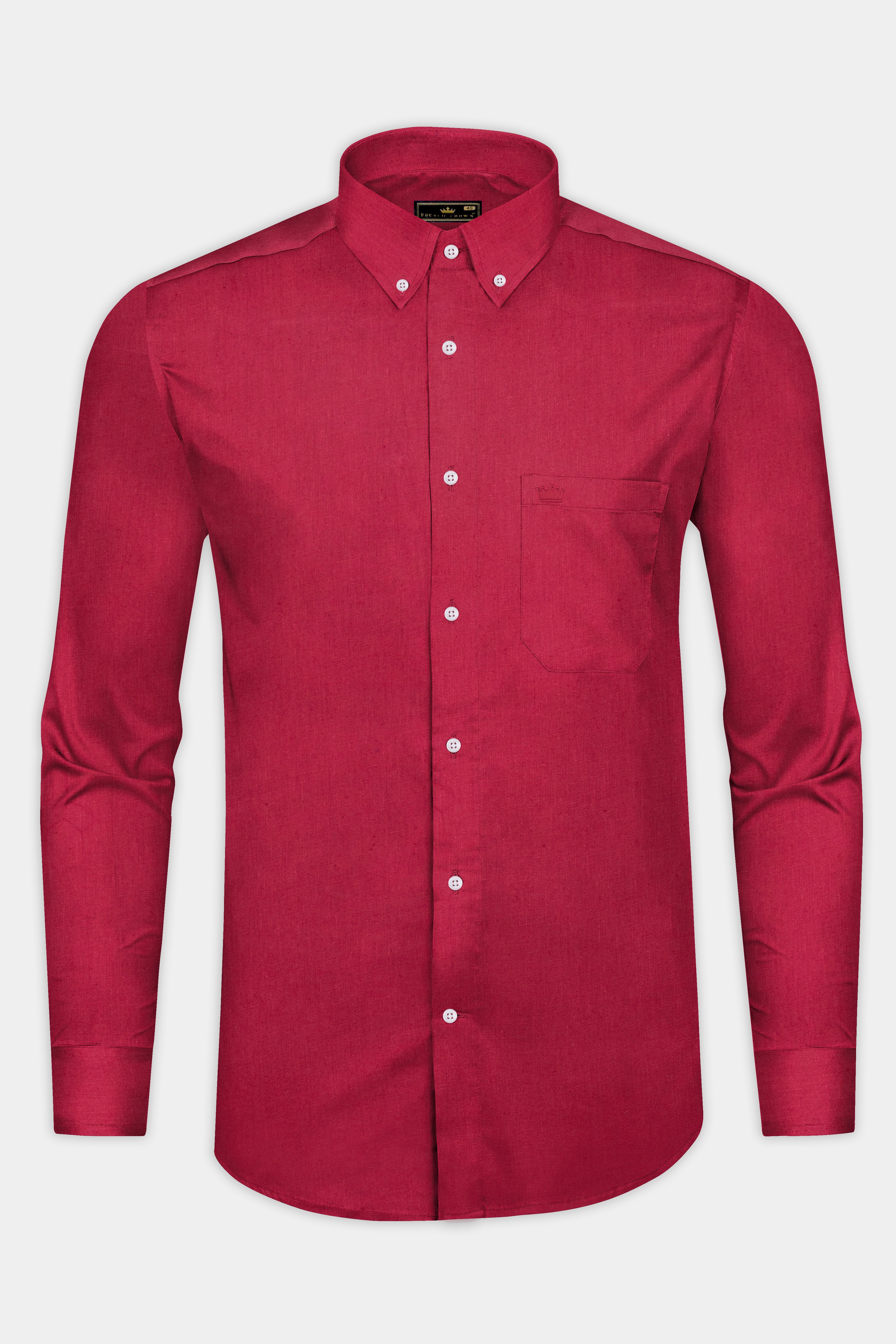 Shiraz Red Luxurious Linen Shirt