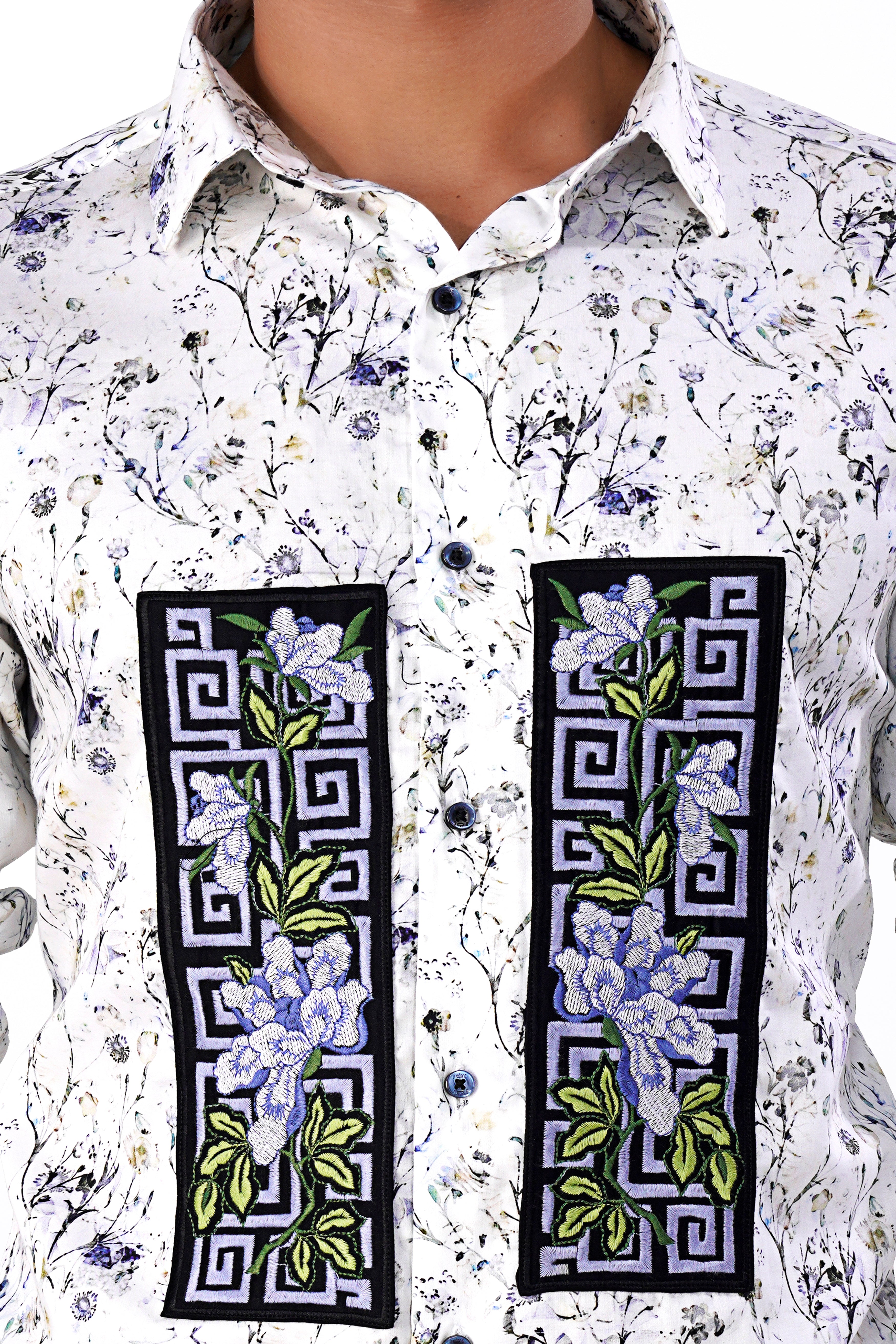 Bright White Multicolour Printed with Patchwork Super Soft Premium Cotton Designer Shirt 6340-BLE-E232-38, 6340-BLE-E232-H-38, 6340-BLE-E232-39, 6340-BLE-E232-H-39, 6340-BLE-E232-40, 6340-BLE-E232-H-40, 6340-BLE-E232-42, 6340-BLE-E232-H-42, 6340-BLE-E232-44, 6340-BLE-E232-H-44, 6340-BLE-E232-46, 6340-BLE-E232-H-46, 6340-BLE-E232-48, 6340-BLE-E232-H-48, 6340-BLE-E232-50, 6340-BLE-E232-H-50, 6340-BLE-E232-52, 6340-BLE-E232-H-52
