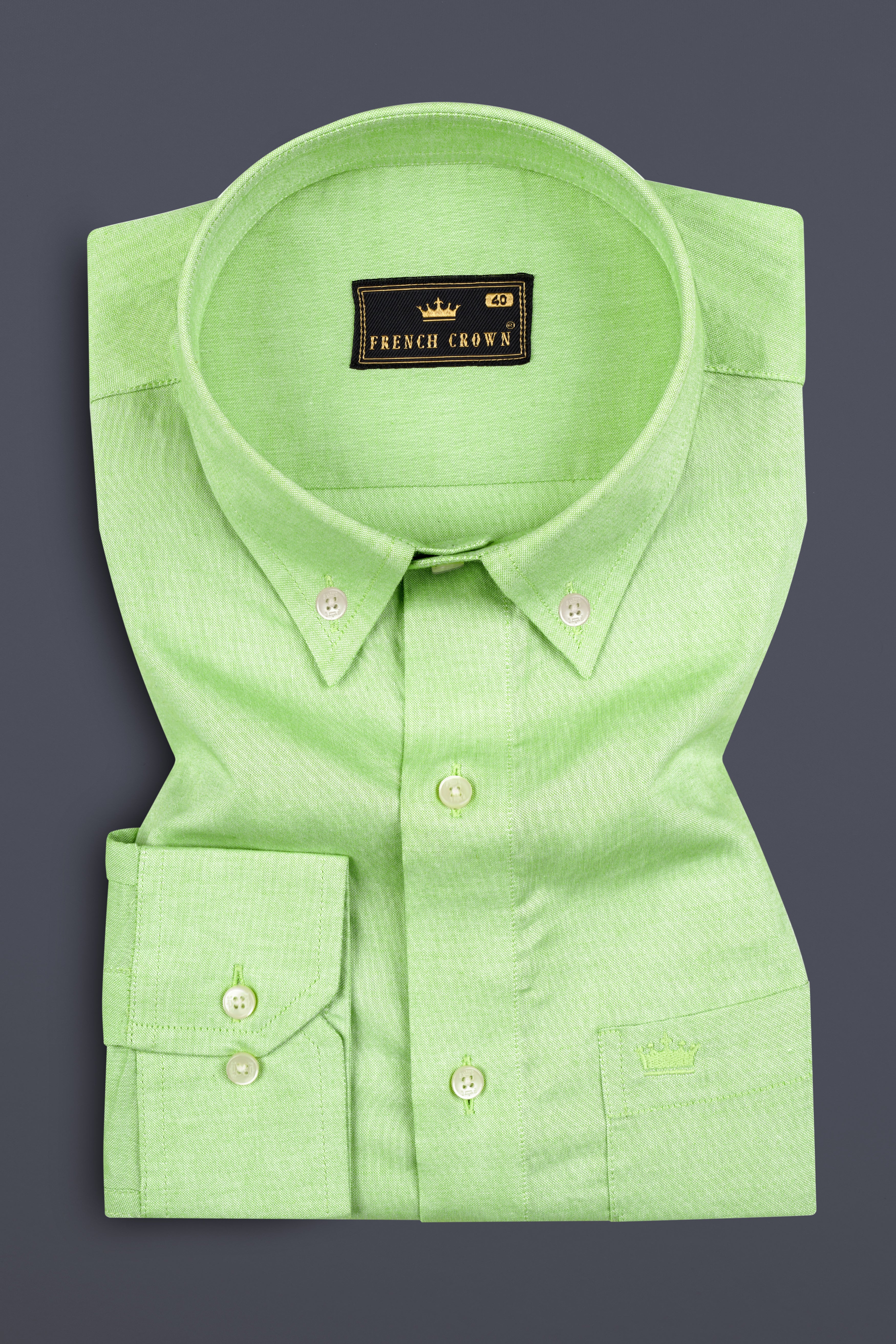 Washed Out Green Royal Oxford Shirt