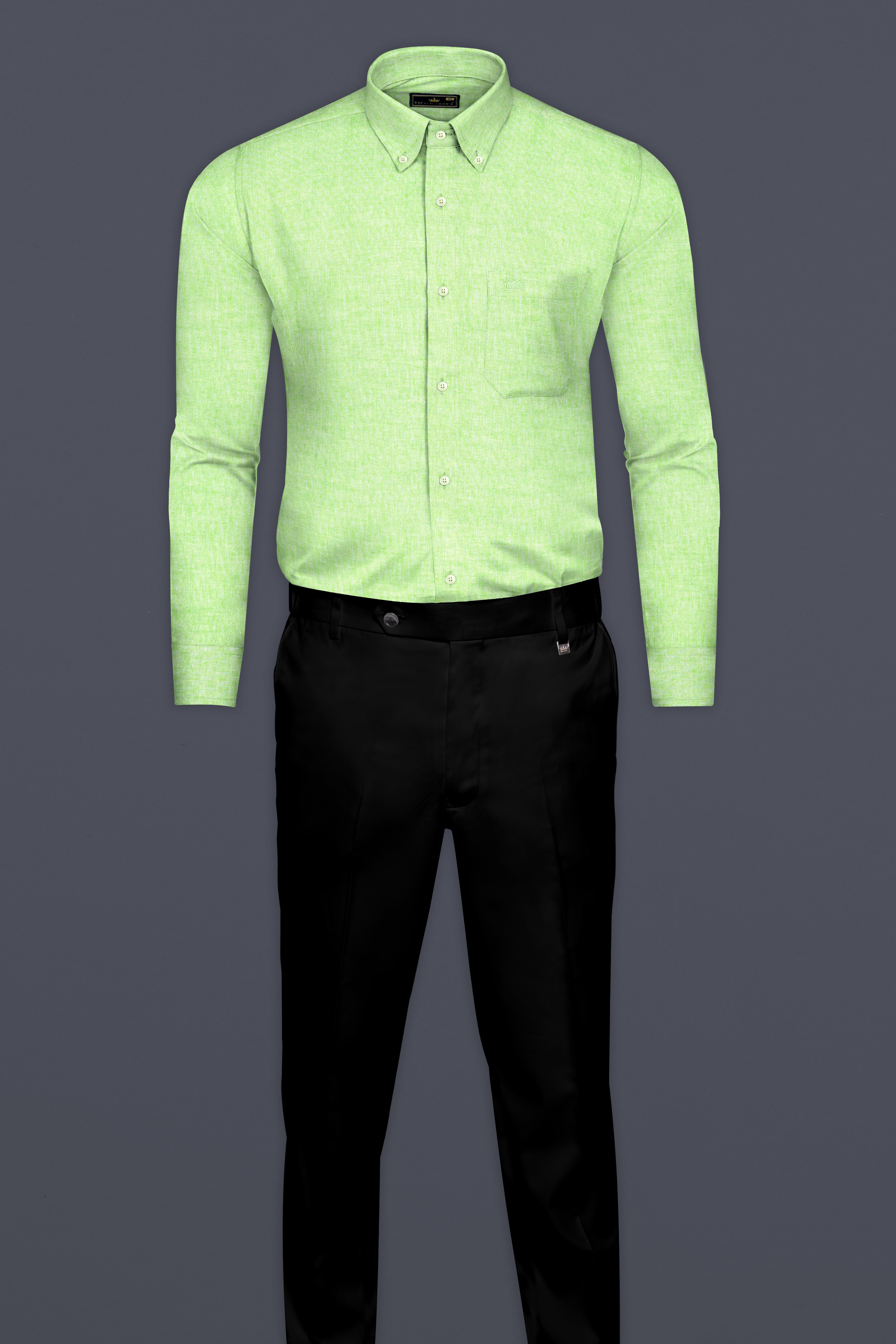 Washed Out Green Royal Oxford Shirt