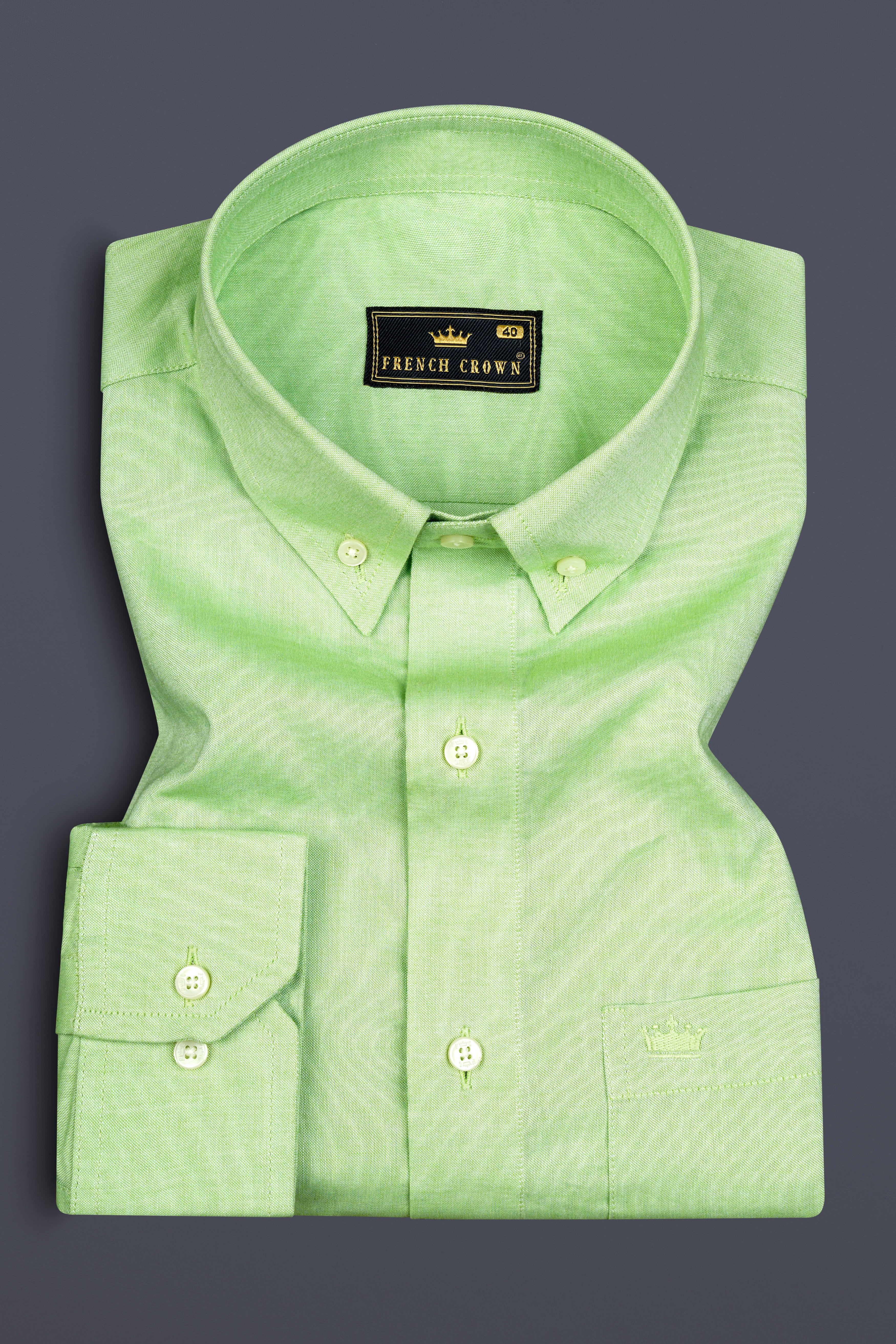 Washed Out Green Royal Oxford Shirt
