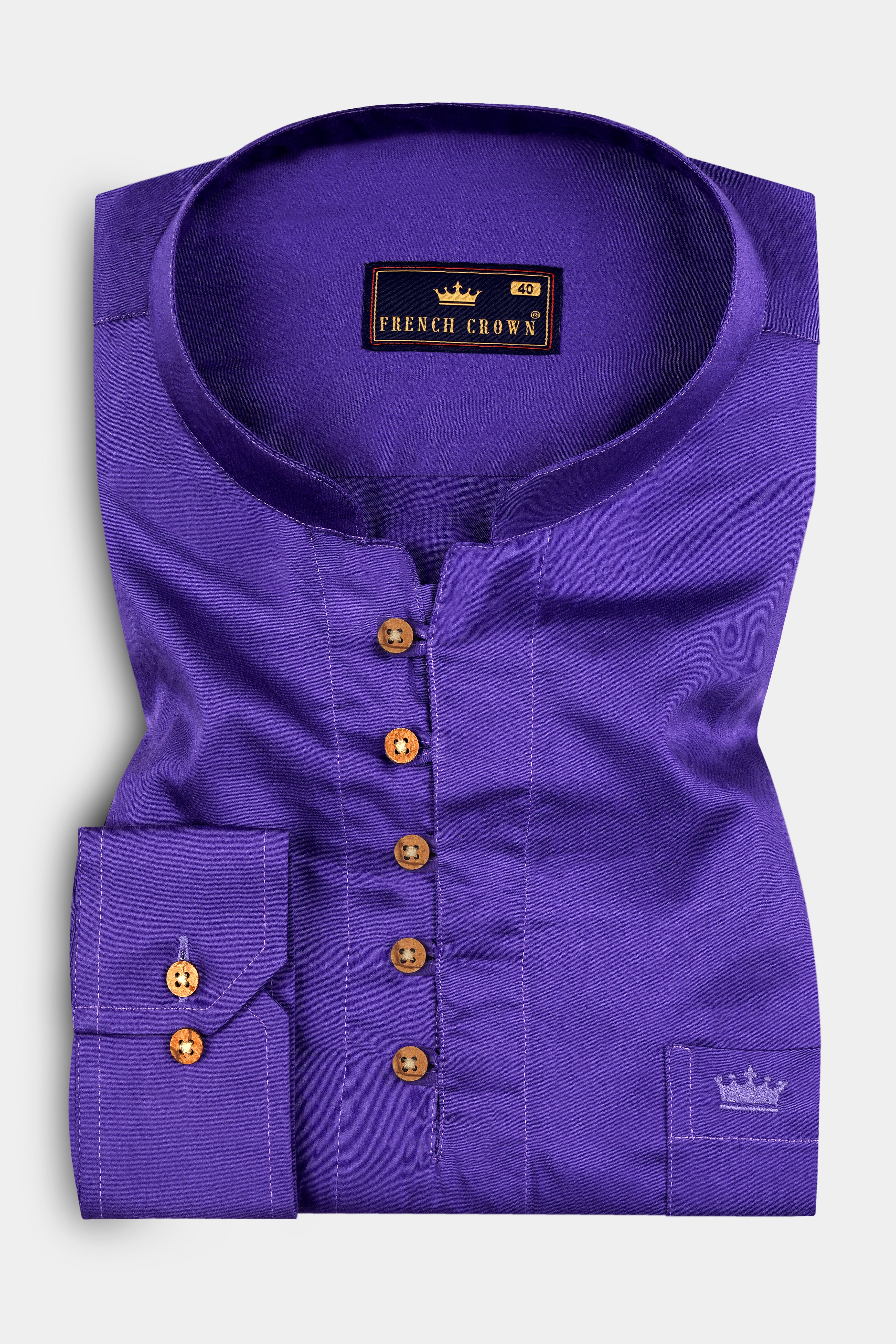 Windsor Purple Super Soft Premium Cotton Kurta Shirt