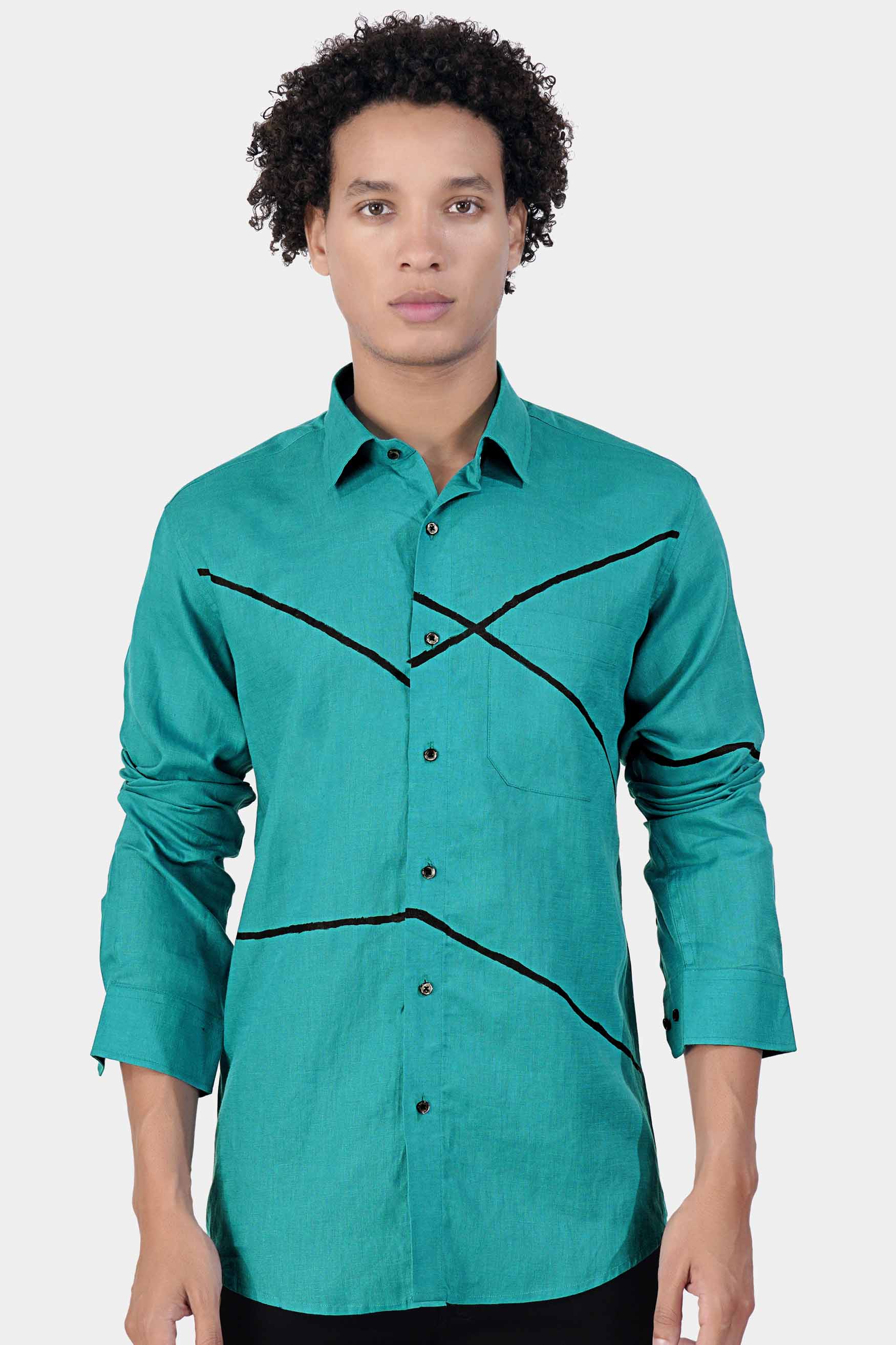 Turquoise Blue Hand Painted Luxurious Linen Designer Shirt 6430-BLK-ART-38, 6430-BLK-ART-H-38, 6430-BLK-ART-39, 6430-BLK-ART-H-39, 6430-BLK-ART-40, 6430-BLK-ART-H-40, 6430-BLK-ART-42, 6430-BLK-ART-H-42, 6430-BLK-ART-44, 6430-BLK-ART-H-44, 6430-BLK-ART-46, 6430-BLK-ART-H-46, 6430-BLK-ART-48, 6430-BLK-ART-H-48, 6430-BLK-ART-50, 6430-BLK-ART-H-50, 6430-BLK-ART-52, 6430-BLK-ART-H-52