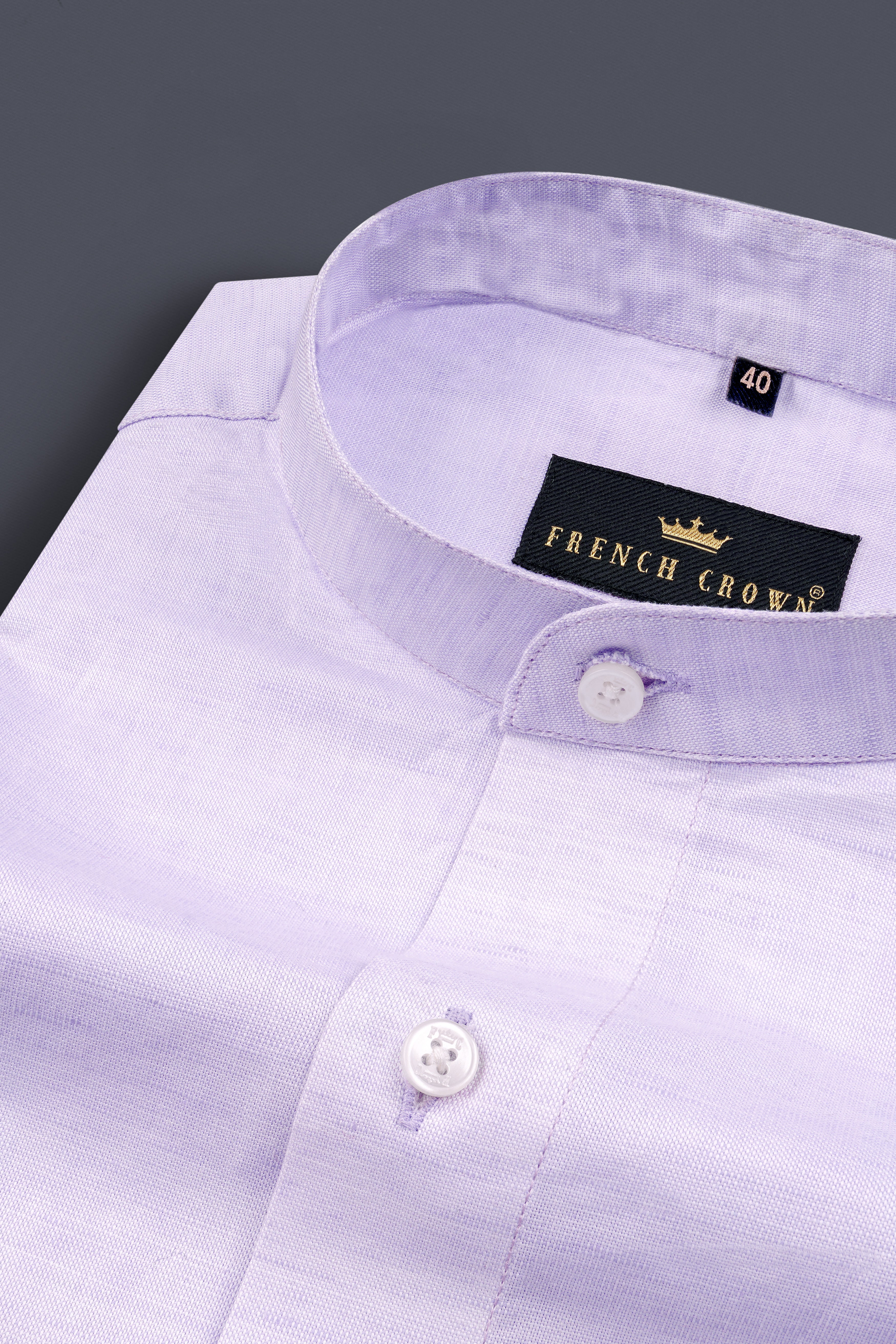 Thistle Violet Luxurious Linen Shirt