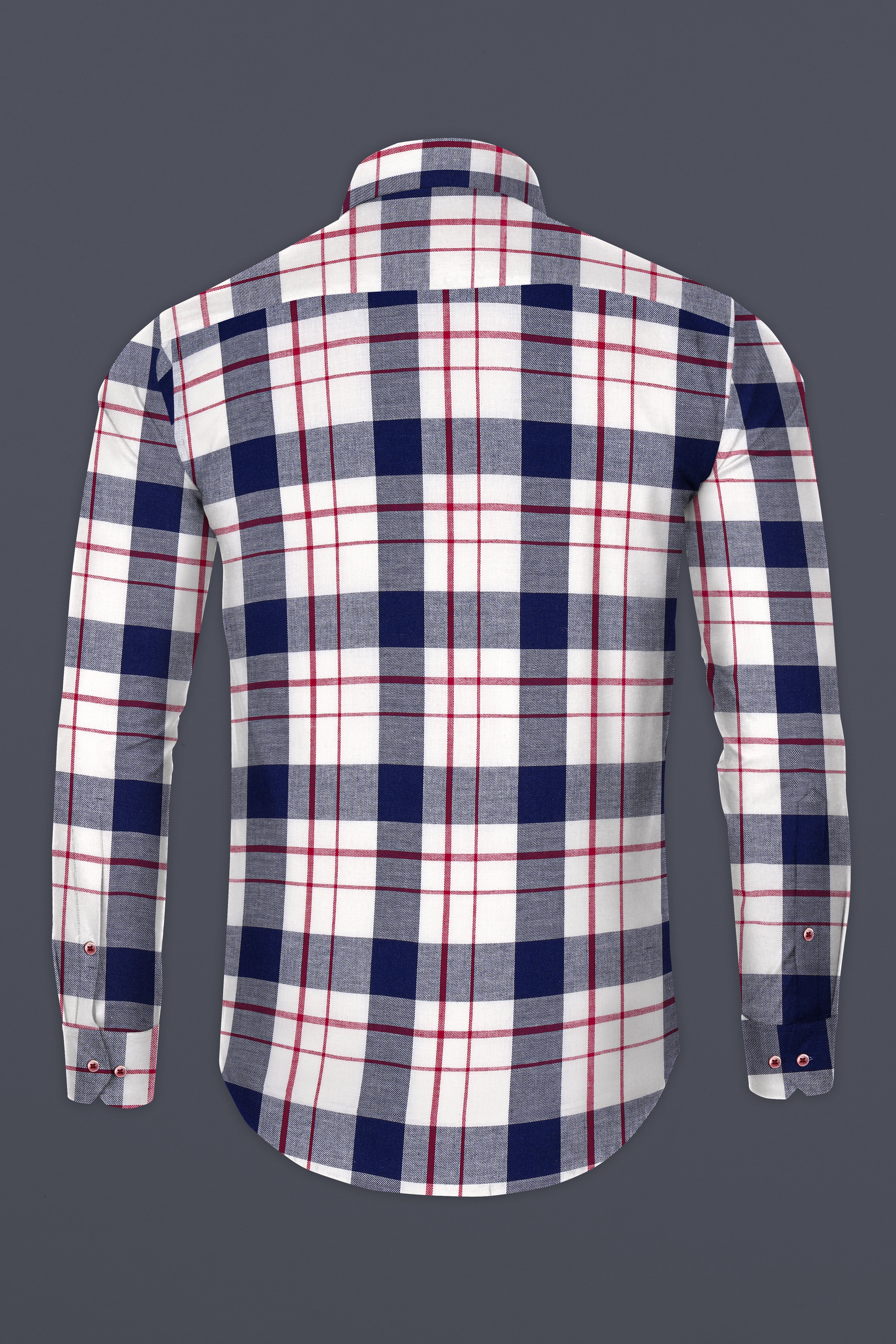 Ebony Clay Twill Plaid Premium Cotton Shirt