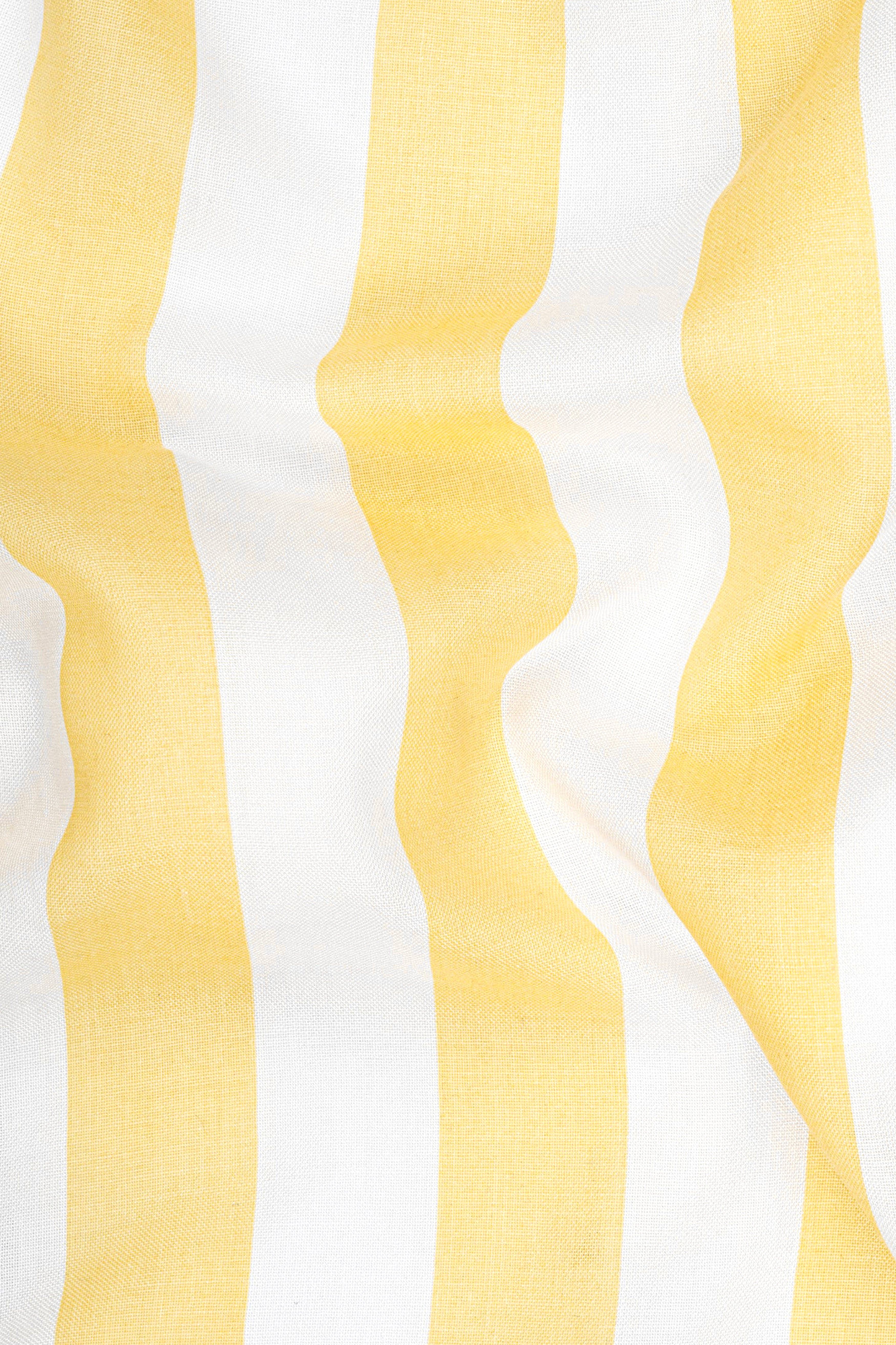 Sandwisp Yellow Striped Tencel Kurta Shirt