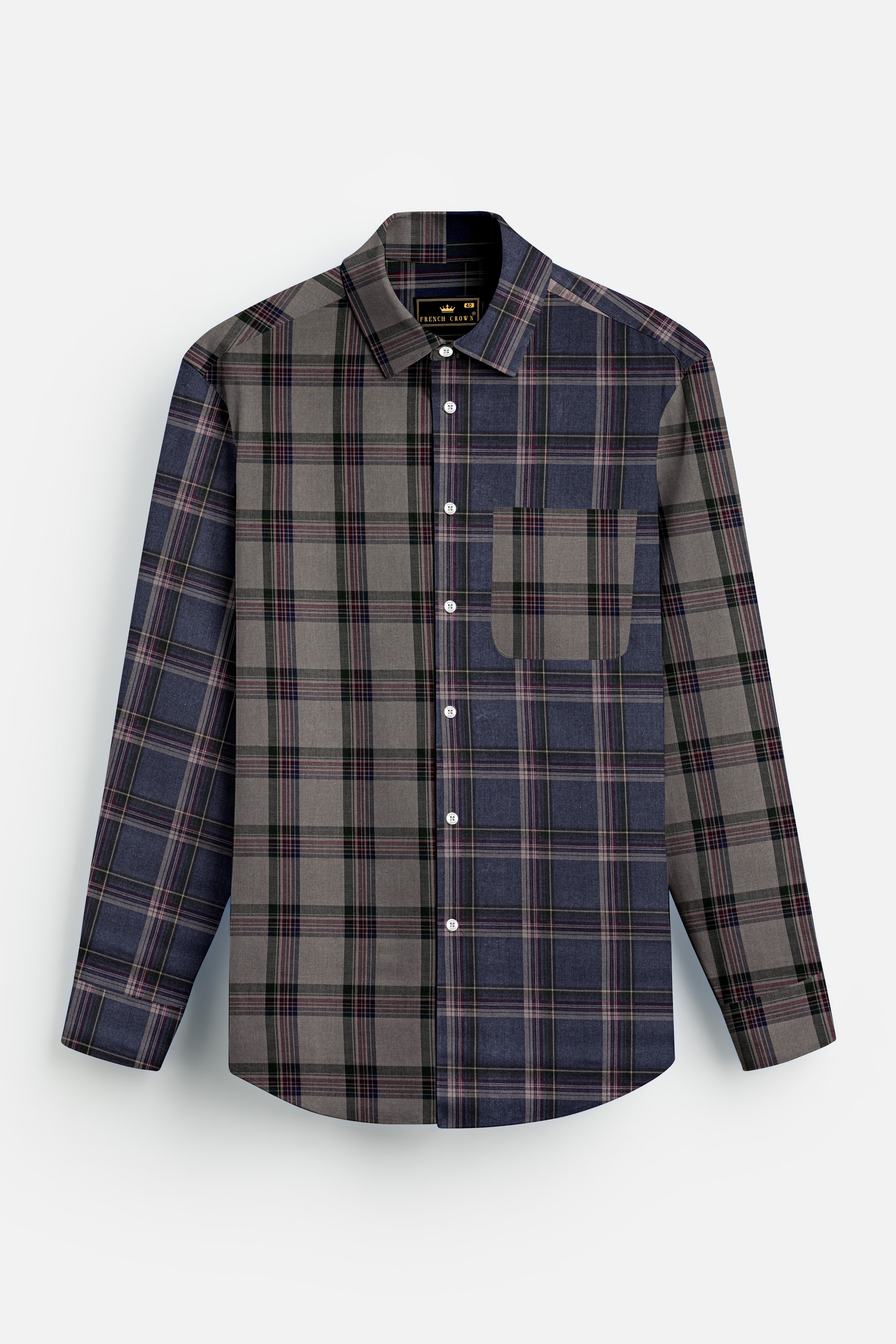 トップス ALBINI FRENCH FRONT L/S SHIRTS CHECK ALBINI FRENCH FRONT L/S SHIRTS CHECK