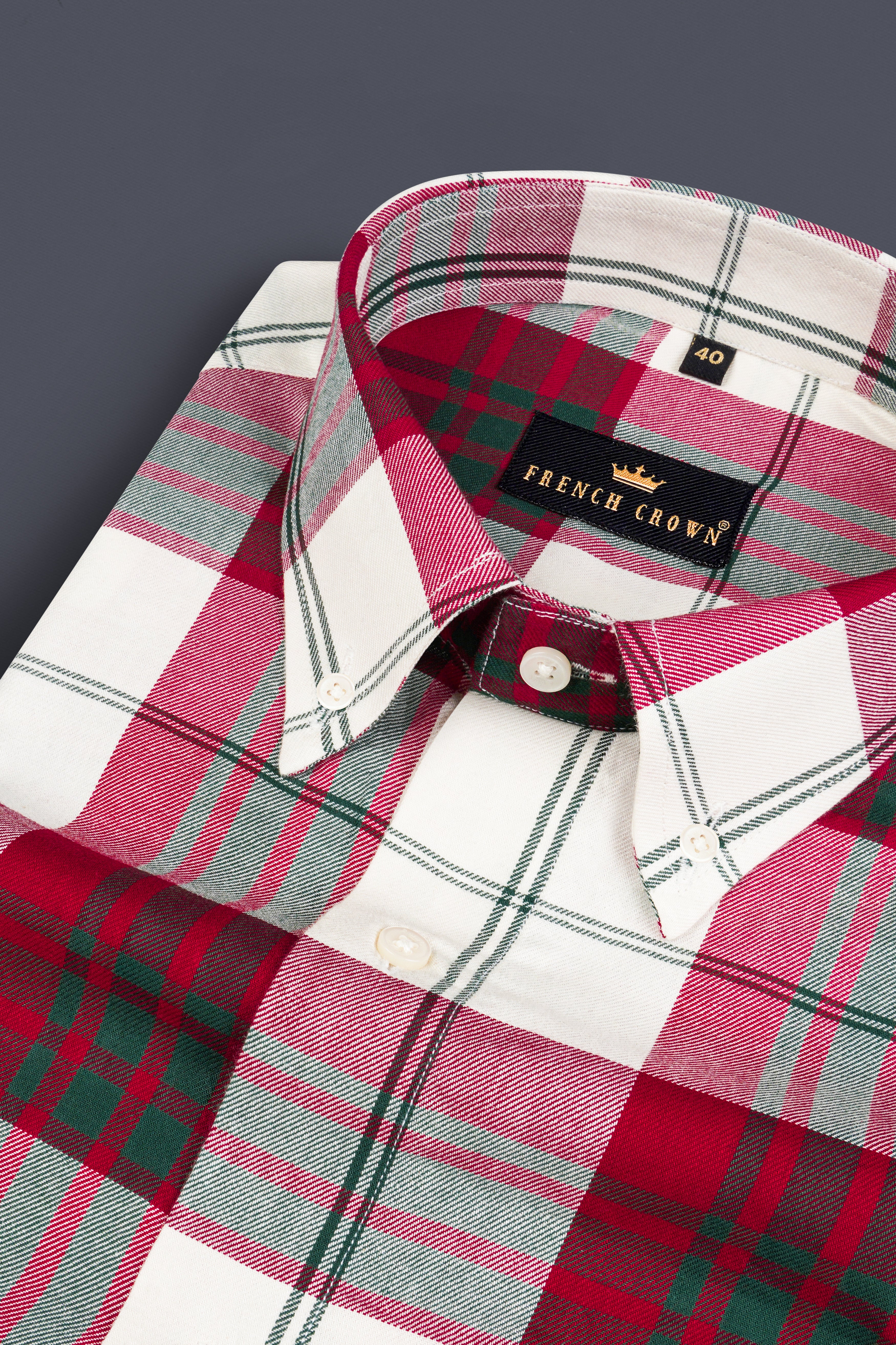 Bizarre Twill Plaid Premium Cotton Shirt