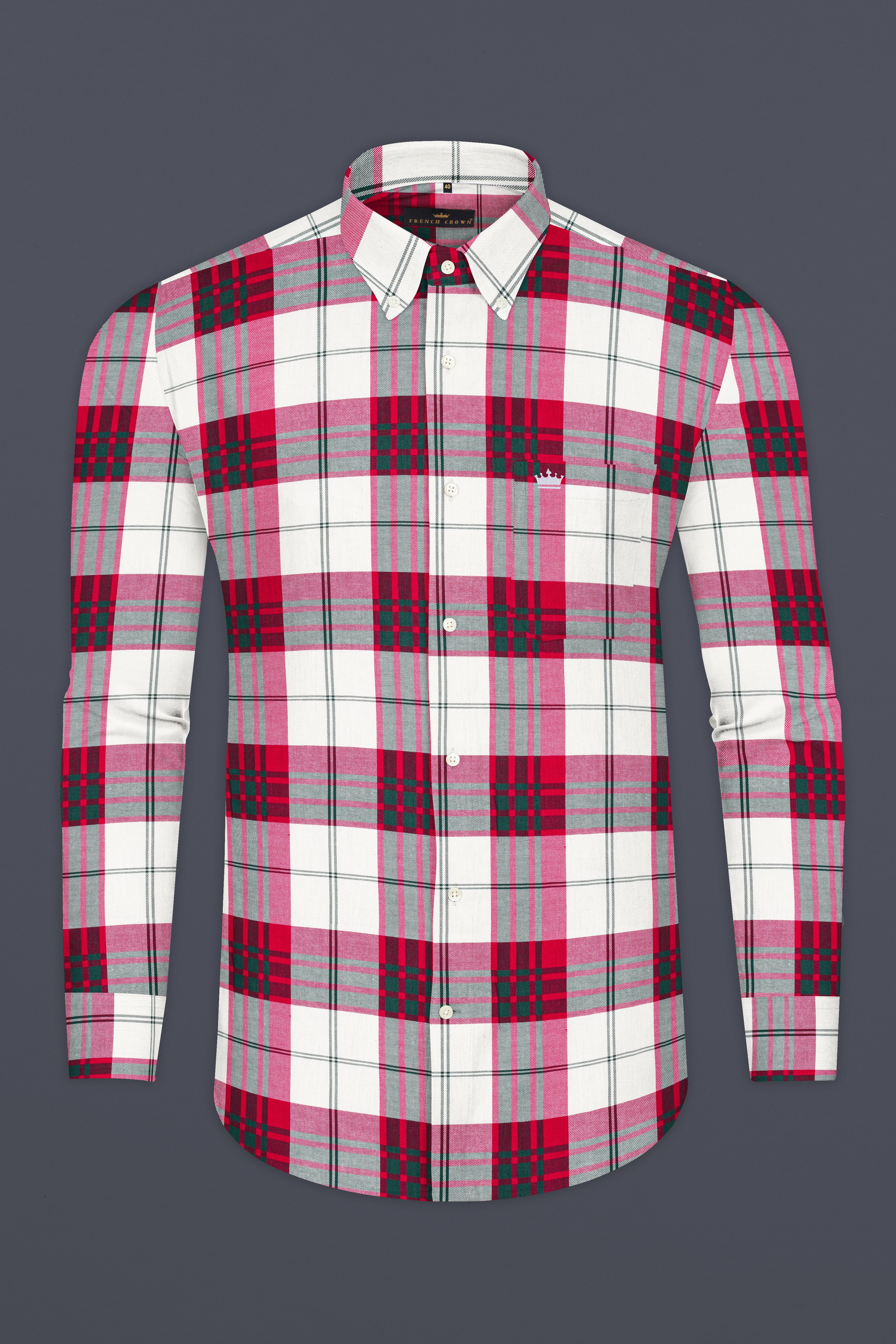 Bizarre Twill Plaid Premium Cotton Shirt