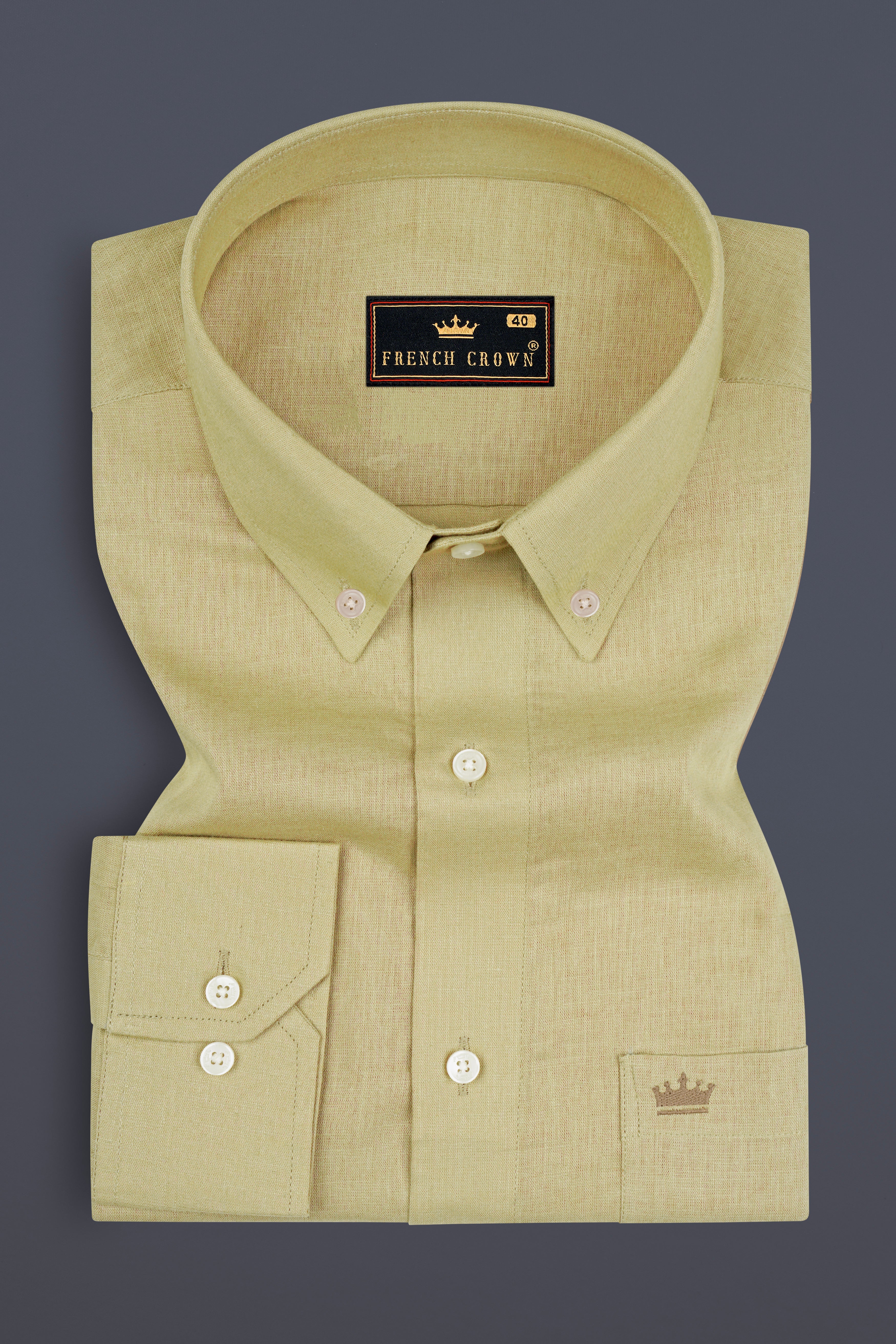 Green Mist Luxurious Linen Shirt