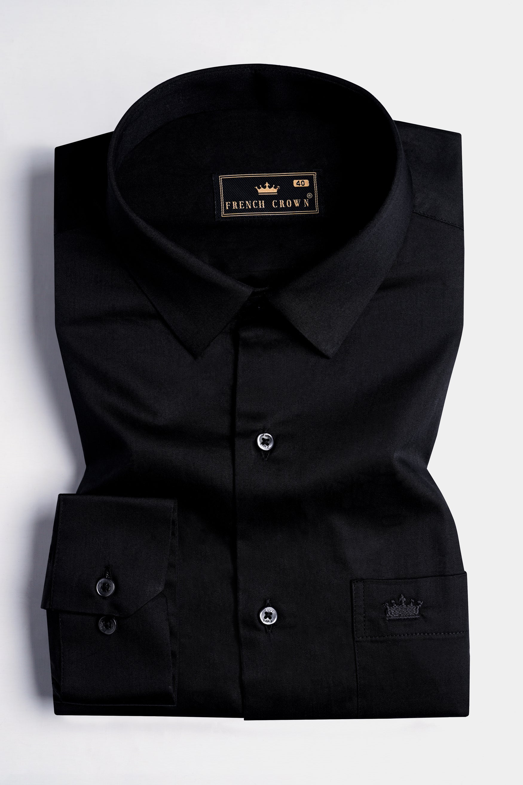 Jade Black leather elbow patch  Super Soft Premium Cotton Shirt