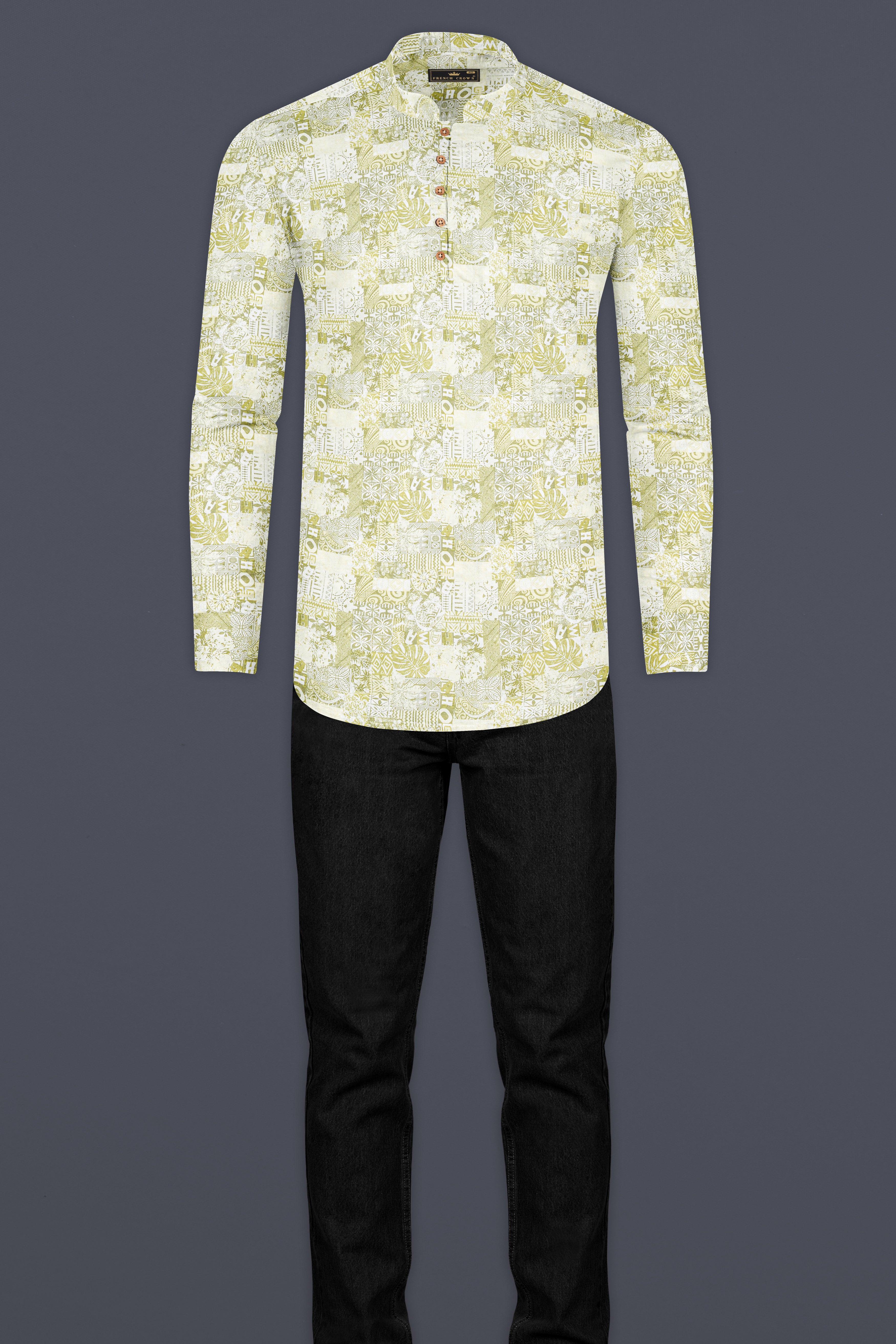 Chelsea Cucumber Printed Premium Cotton Kurta Shirt