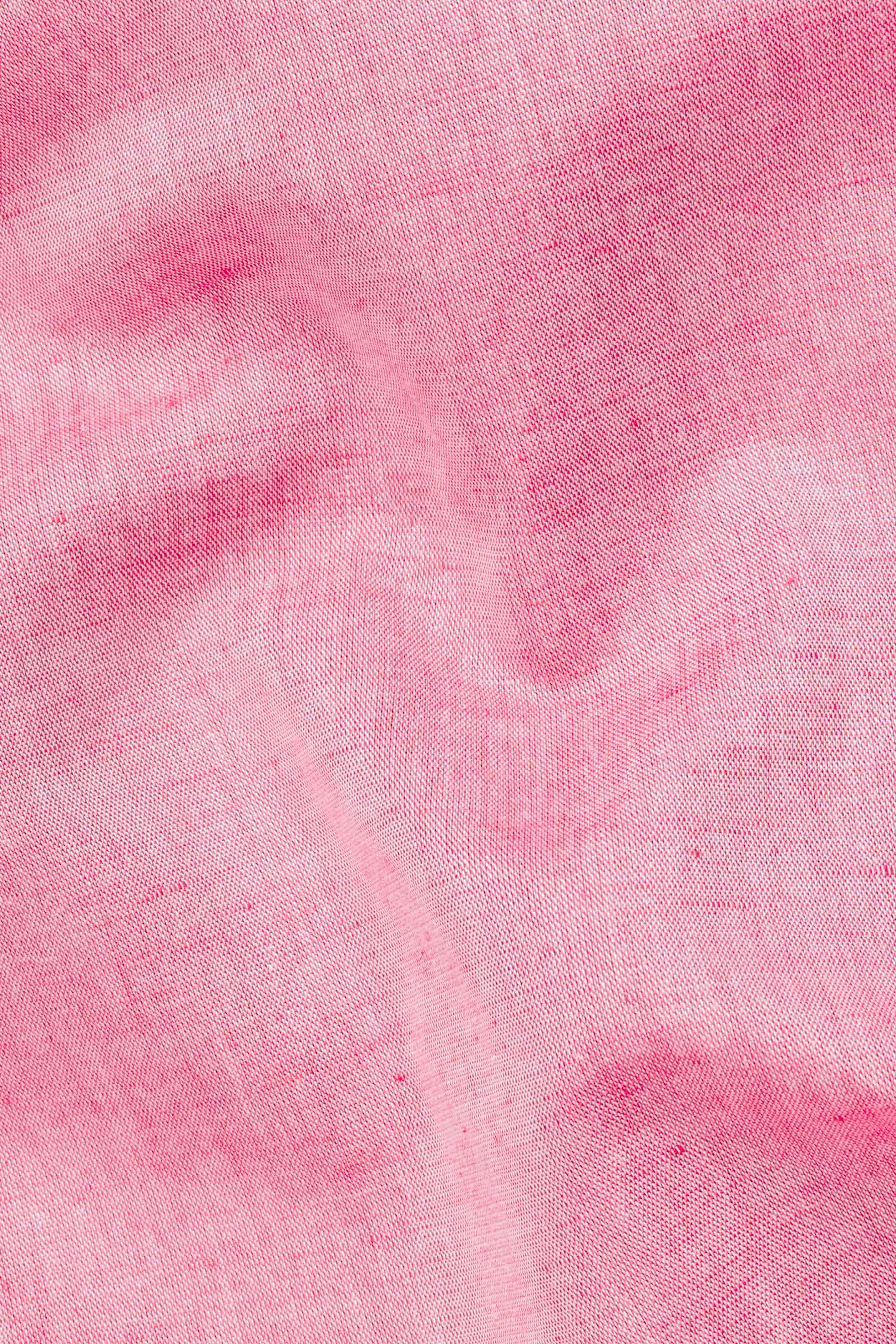 Petite Pink Luxurious Linen Shirt