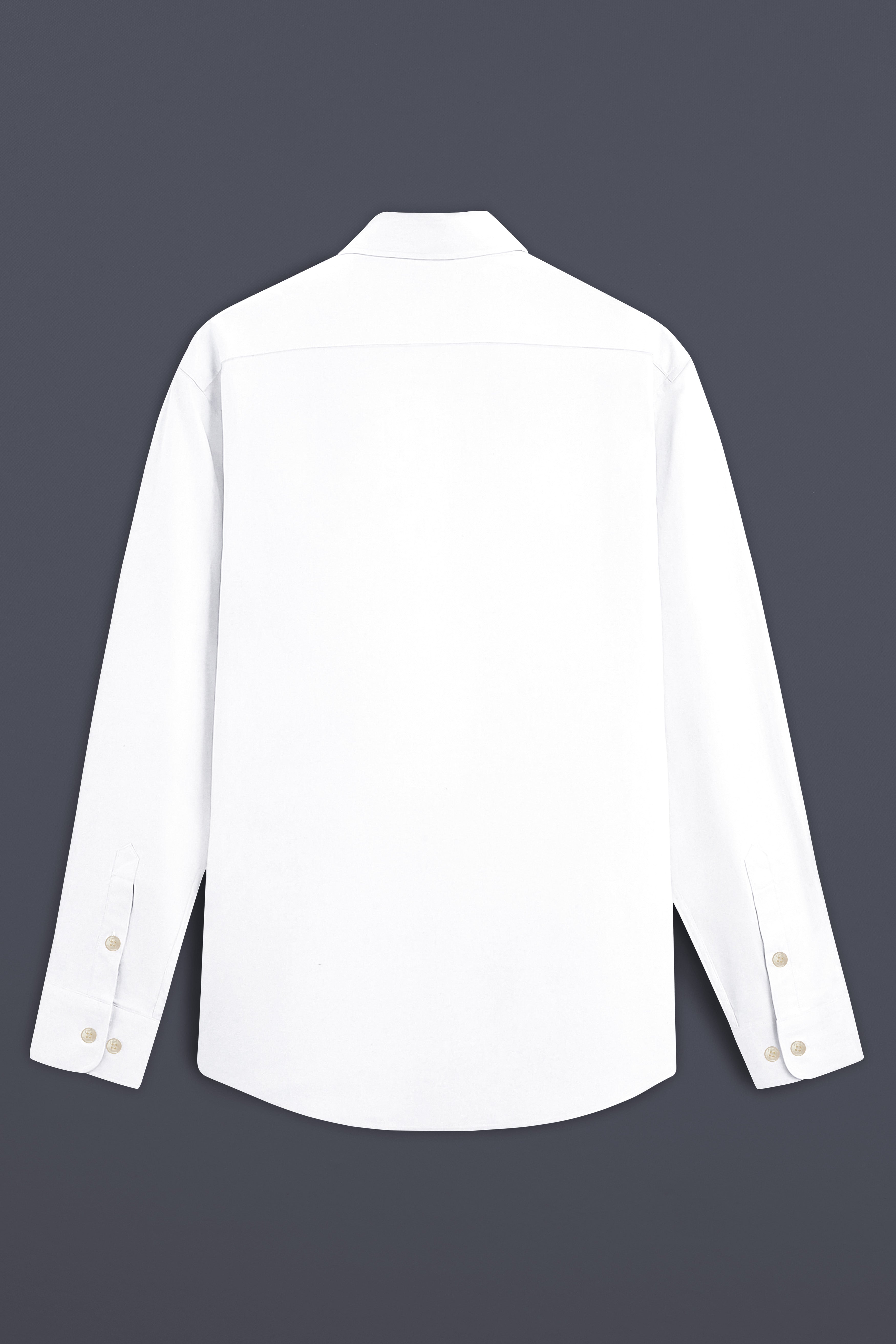 White and Cloud Burst Leaves Printed Premium Cotton Shirt