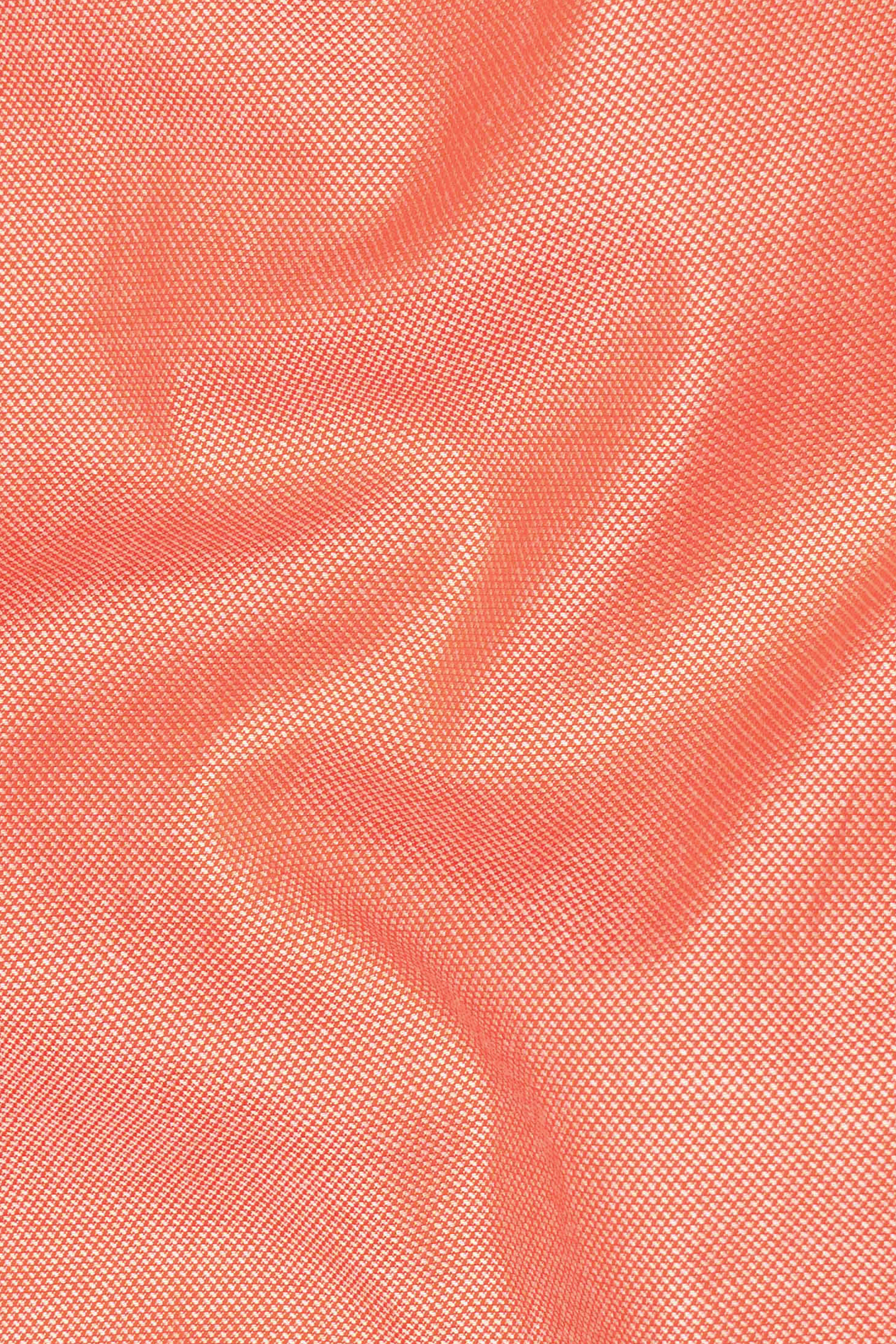 Light Salmon Dobby Textured Premium Giza Cotton Shirt