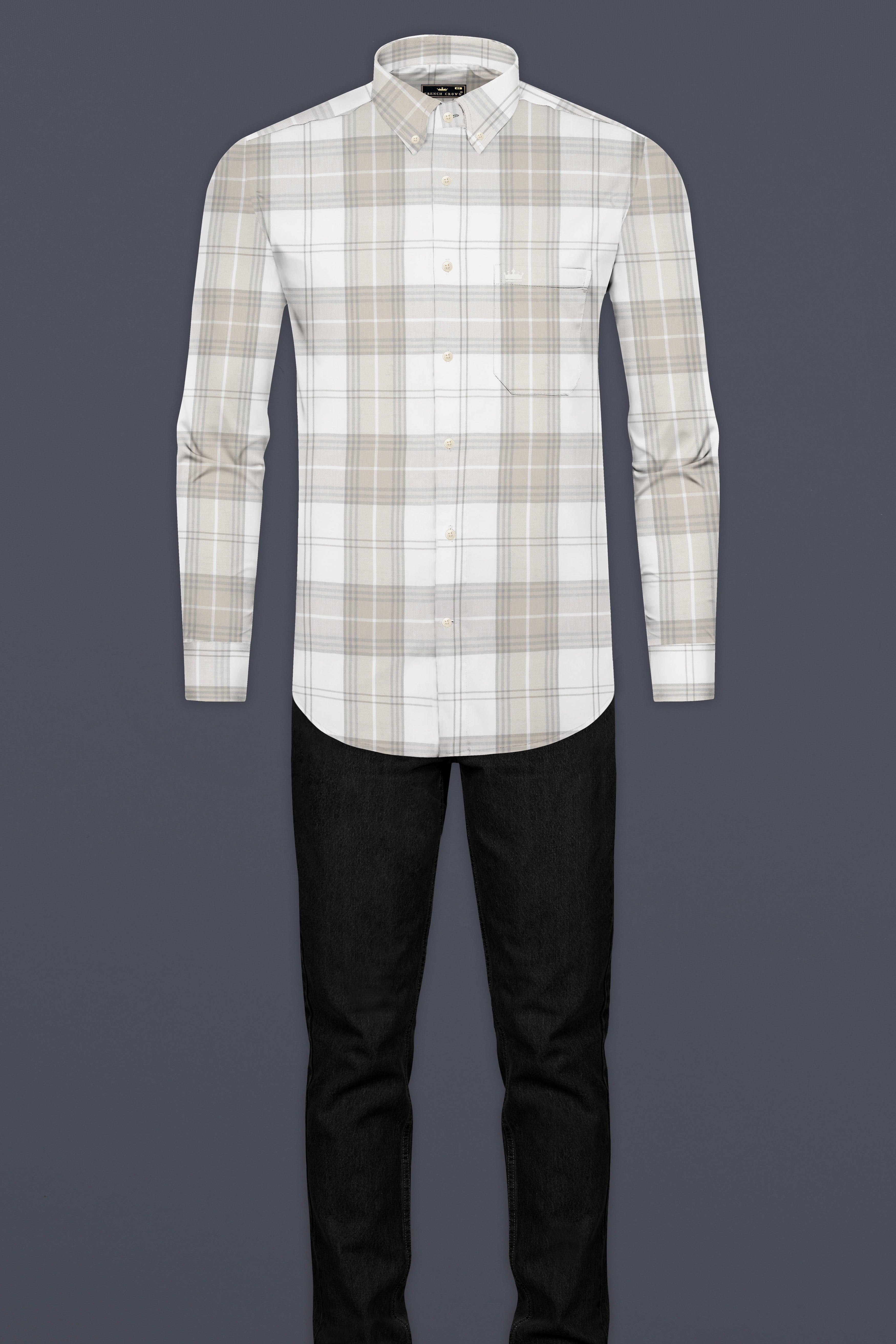 Mercury with Rodeo Dust Brown Plaid Premium Tencel Shirt