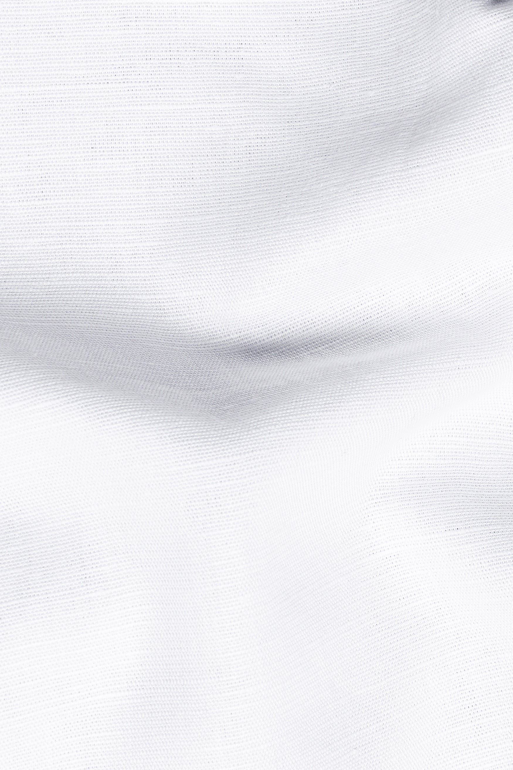 Bright White Luxurious Linen Designer Kurta Shirt