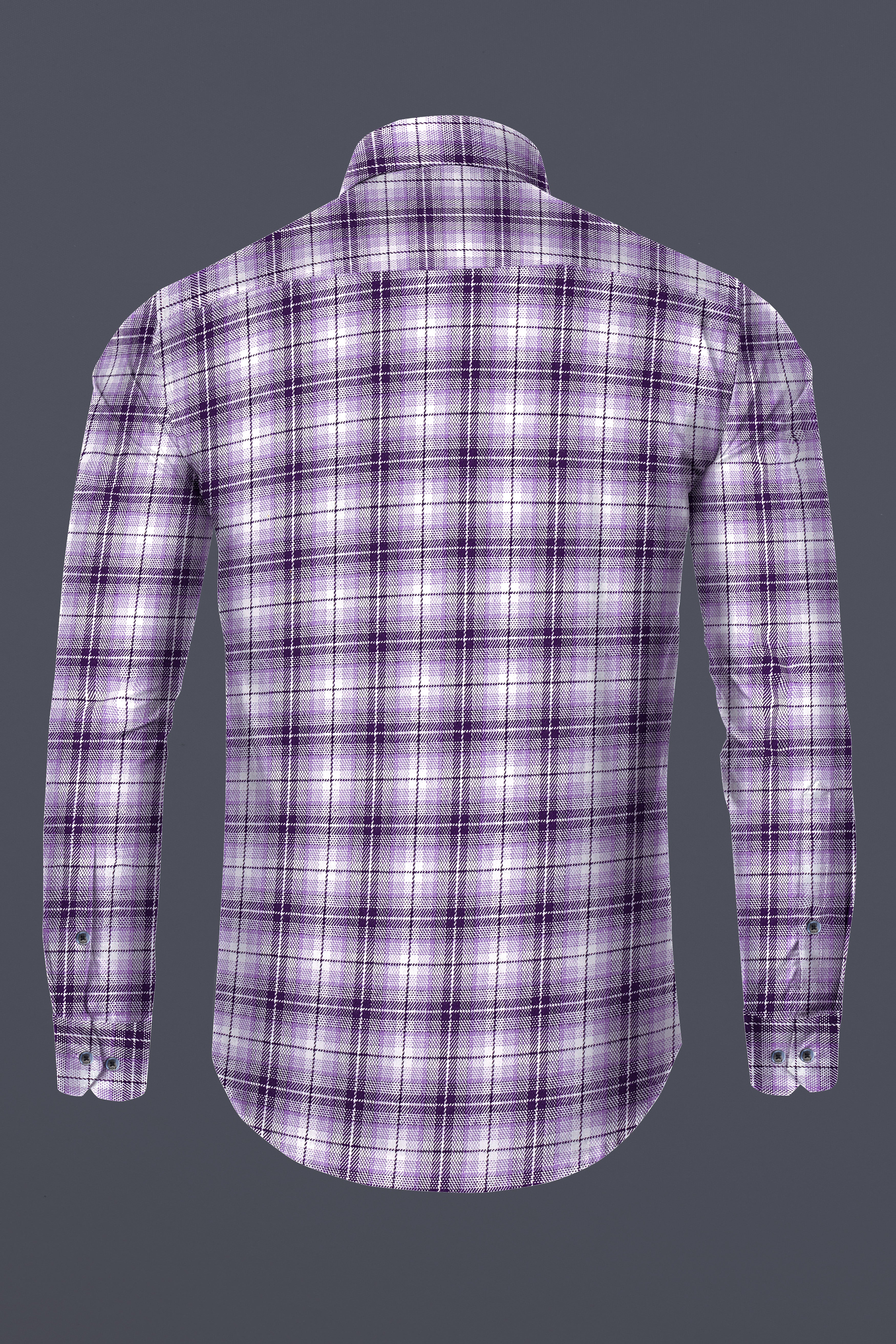 Manatee and white Plaid Oxford Royal Overshirt/Shacket