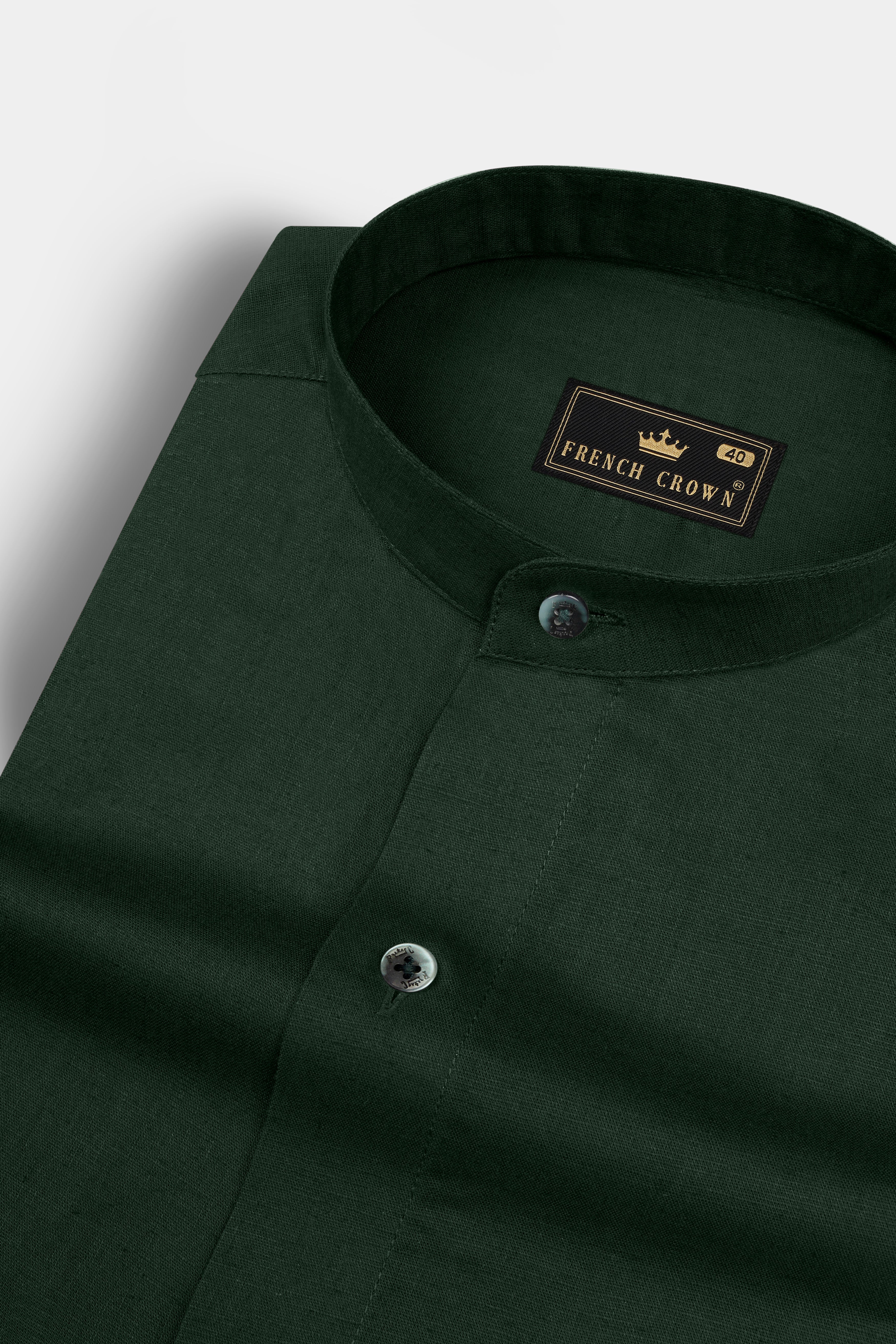 Celtic Green Luxurious Linen Shirt