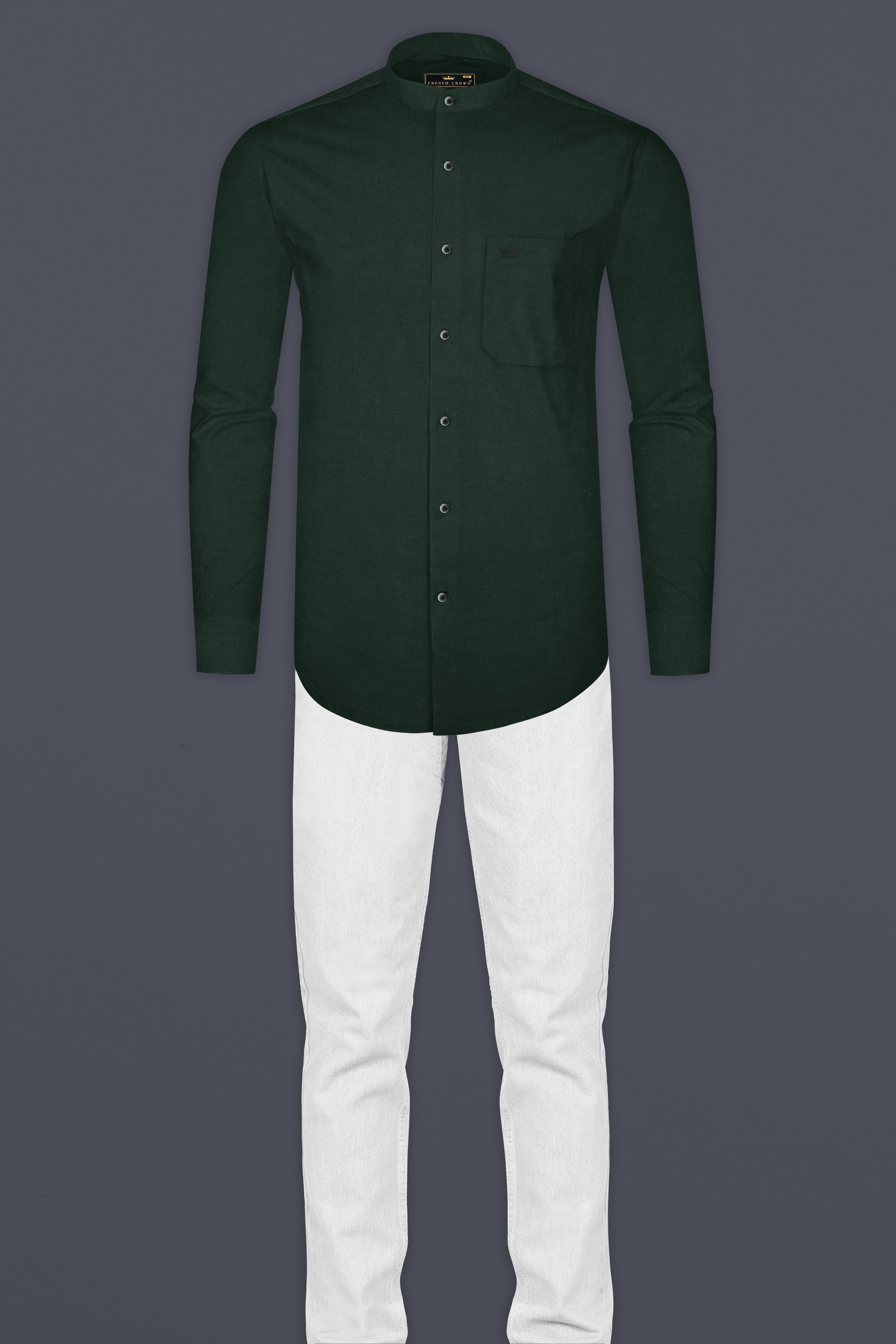 Celtic Green Luxurious Linen Shirt