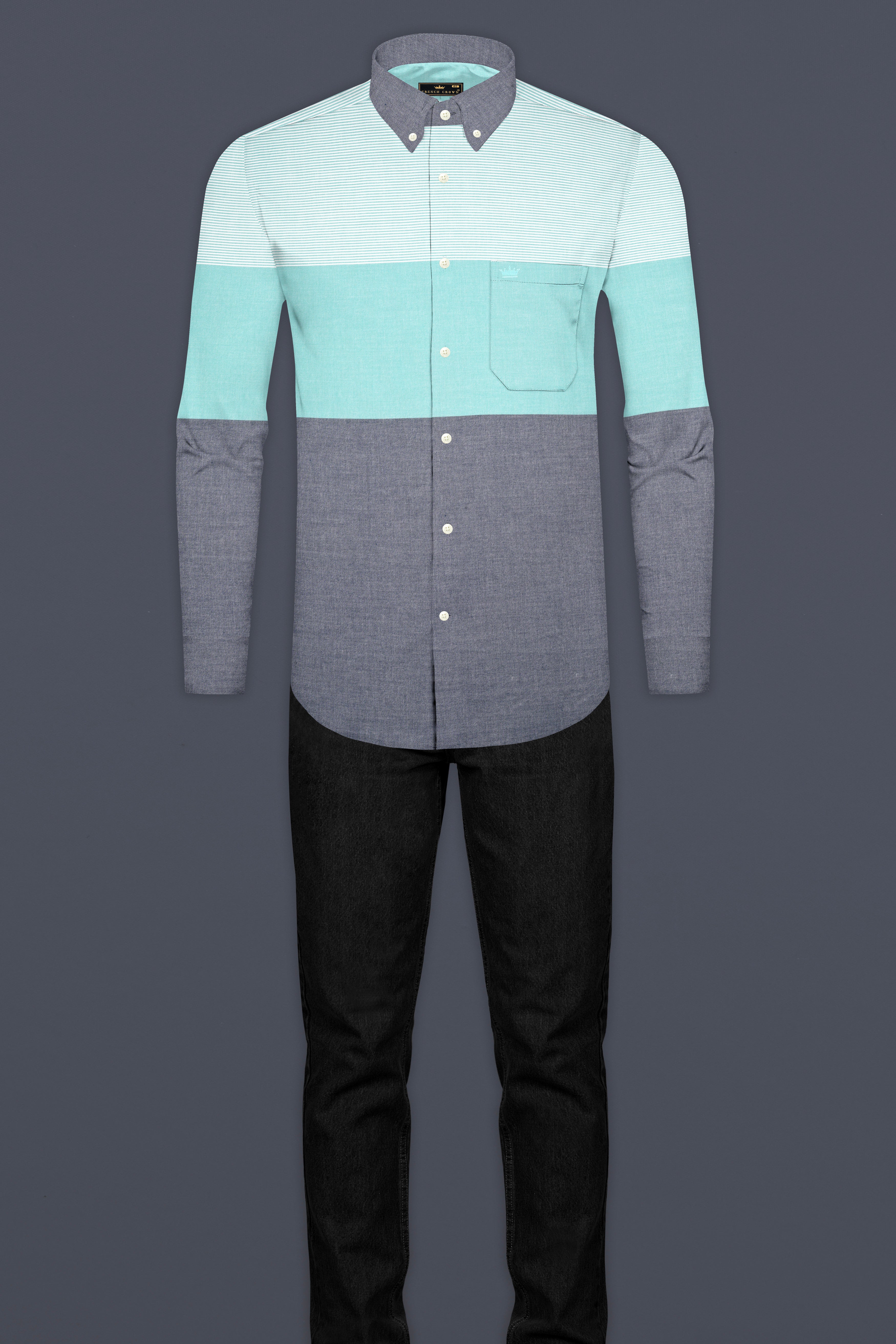 aquamarine dress shirt Robert Talbott Aquamarine Wide Spread Collar Estate Dress Shirt SAMSUITGALLERY-40