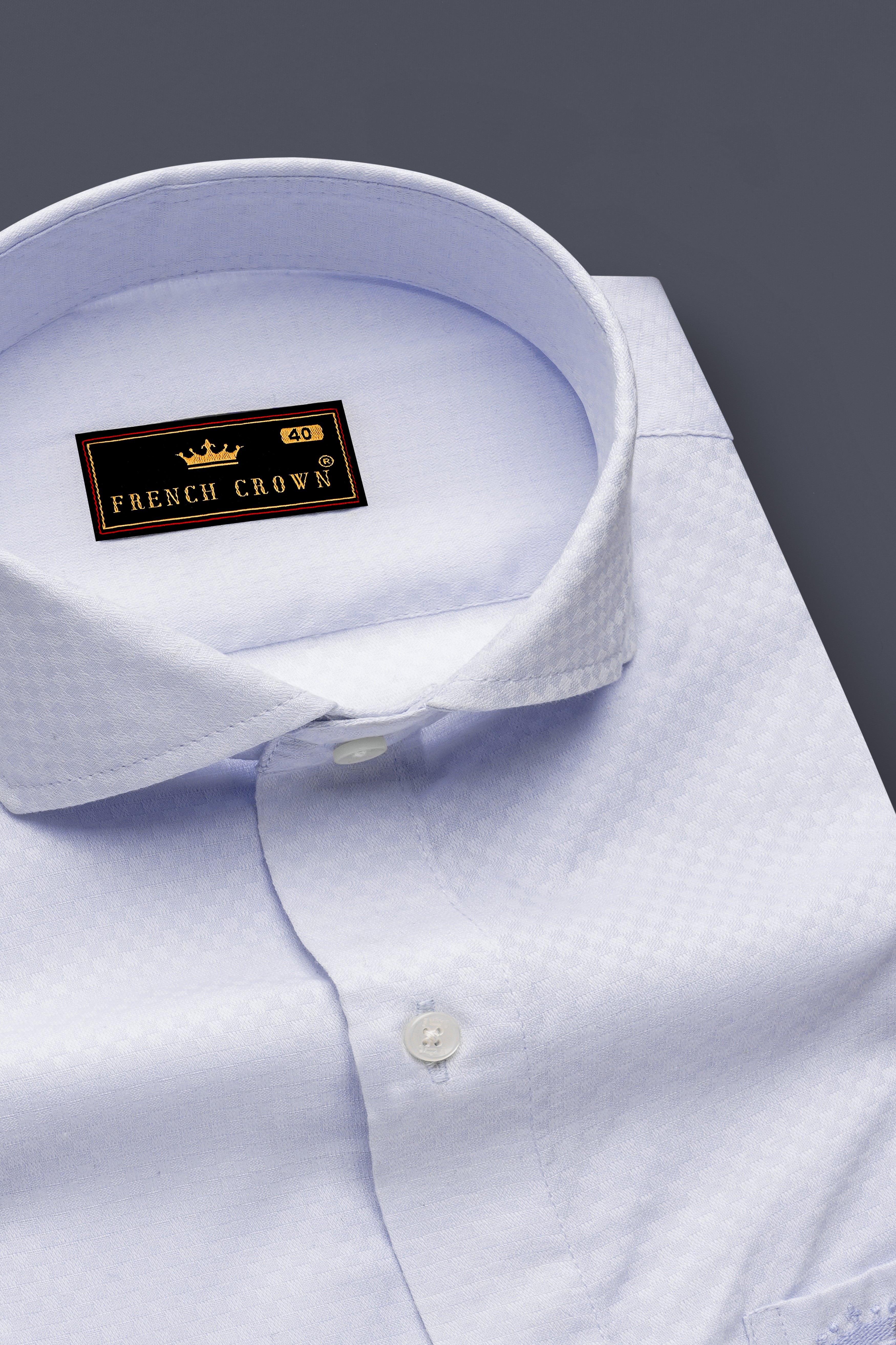Quartz Dobby Textured Premium Giza Cotton Shirt