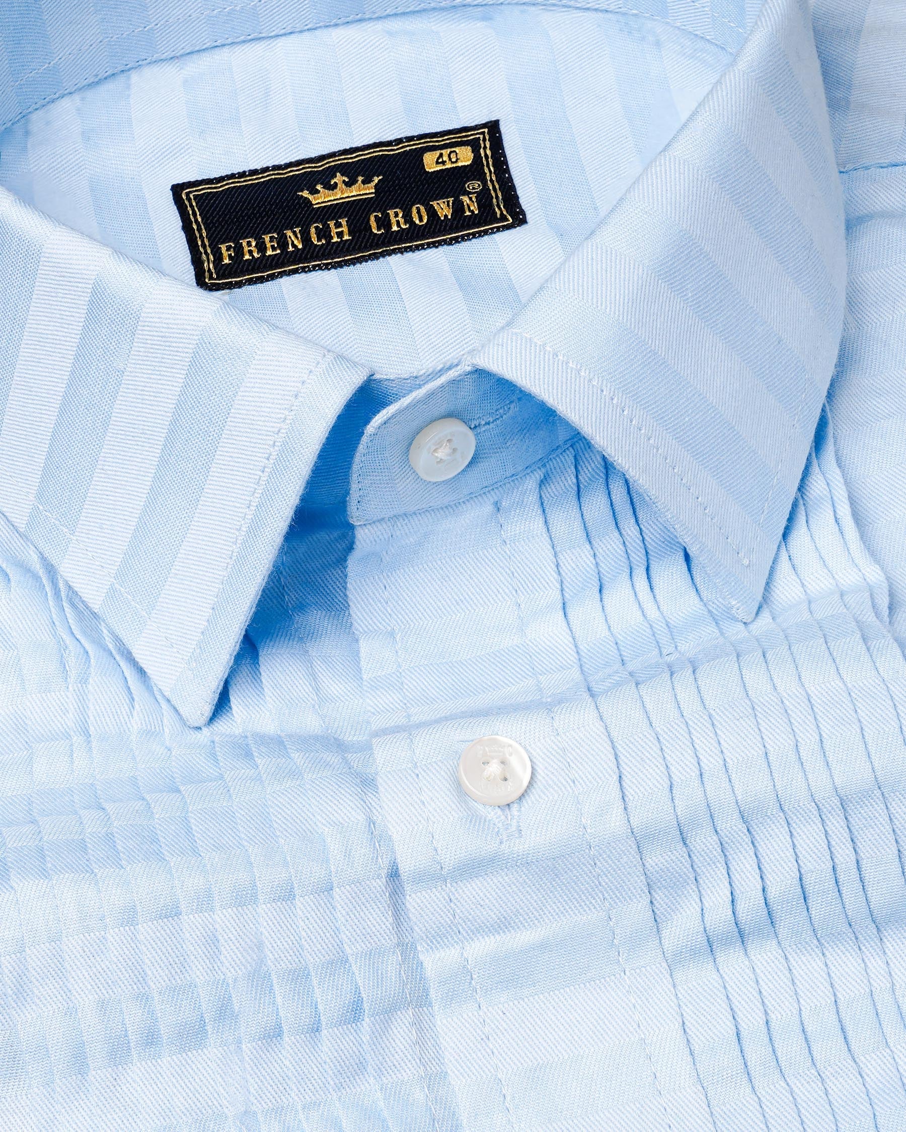 Geyser Blue Snake Pleated Dobby Textured Tuxedo Shirt 7432-TXD-38,7432-TXD-38,7432-TXD-39,7432-TXD-39,7432-TXD-40,7432-TXD-40,7432-TXD-42,7432-TXD-42,7432-TXD-44,7432-TXD-44,7432-TXD-46,7432-TXD-46,7432-TXD-48,7432-TXD-48,7432-TXD-50,7432-TXD-50,7432-TXD-52,7432-TXD-52
