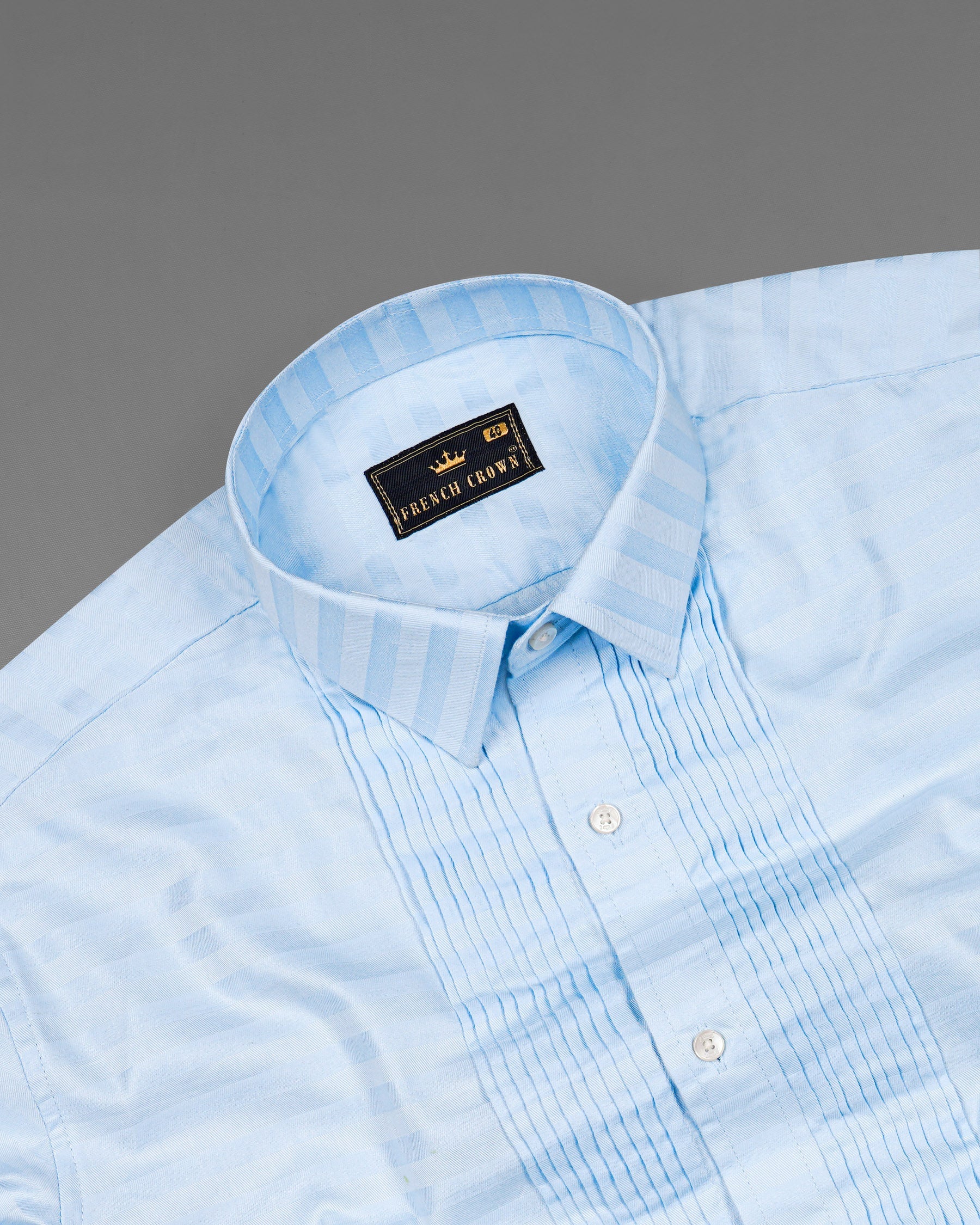 Geyser Blue Snake Pleated Dobby Textured Tuxedo Shirt 7432-TXD-38,7432-TXD-38,7432-TXD-39,7432-TXD-39,7432-TXD-40,7432-TXD-40,7432-TXD-42,7432-TXD-42,7432-TXD-44,7432-TXD-44,7432-TXD-46,7432-TXD-46,7432-TXD-48,7432-TXD-48,7432-TXD-50,7432-TXD-50,7432-TXD-52,7432-TXD-52
