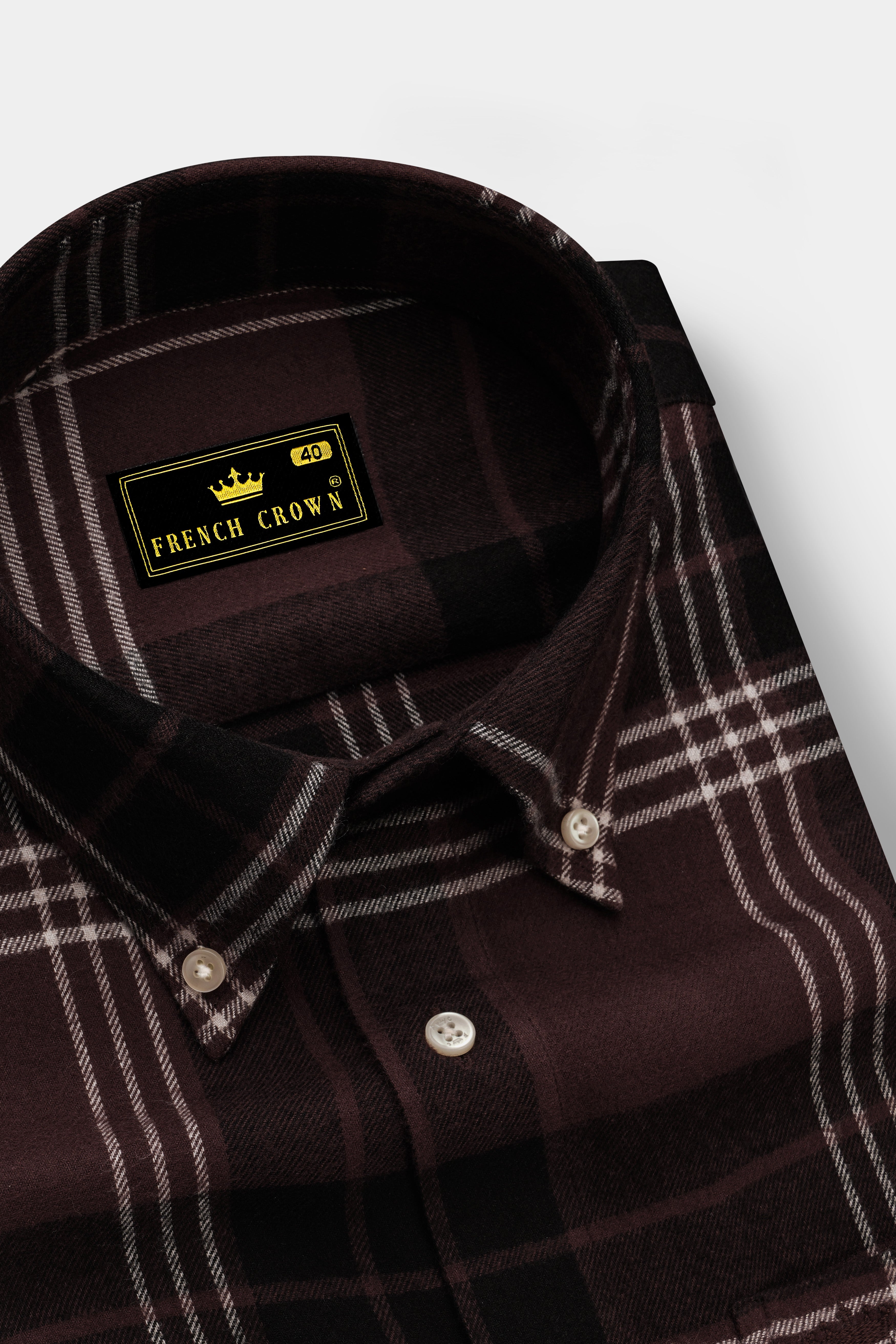 Cab Sav Brown Plaid Super Soft Flannel OverShirt/Shacket