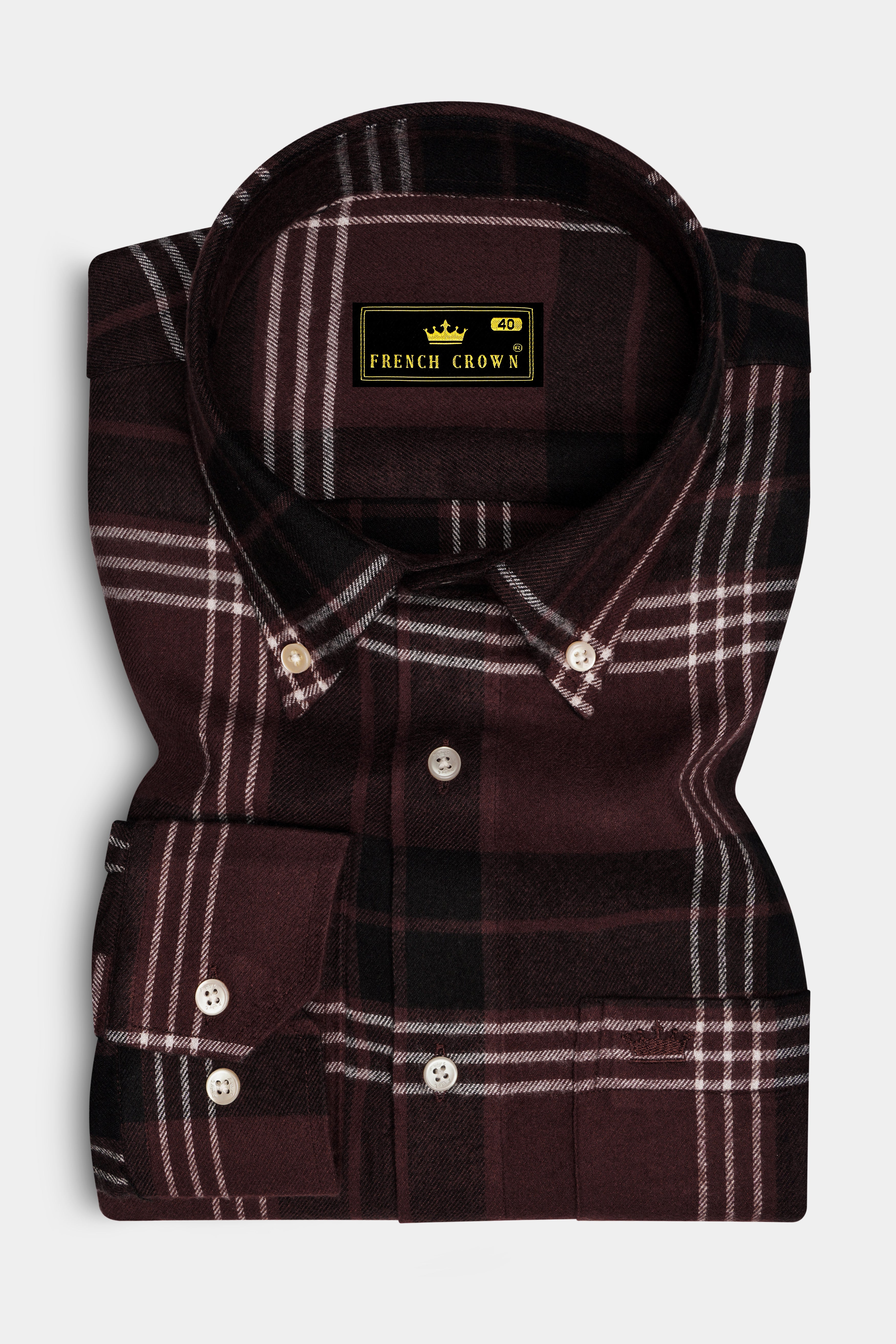 Cab Sav Brown Plaid Super Soft Flannel OverShirt/Shacket