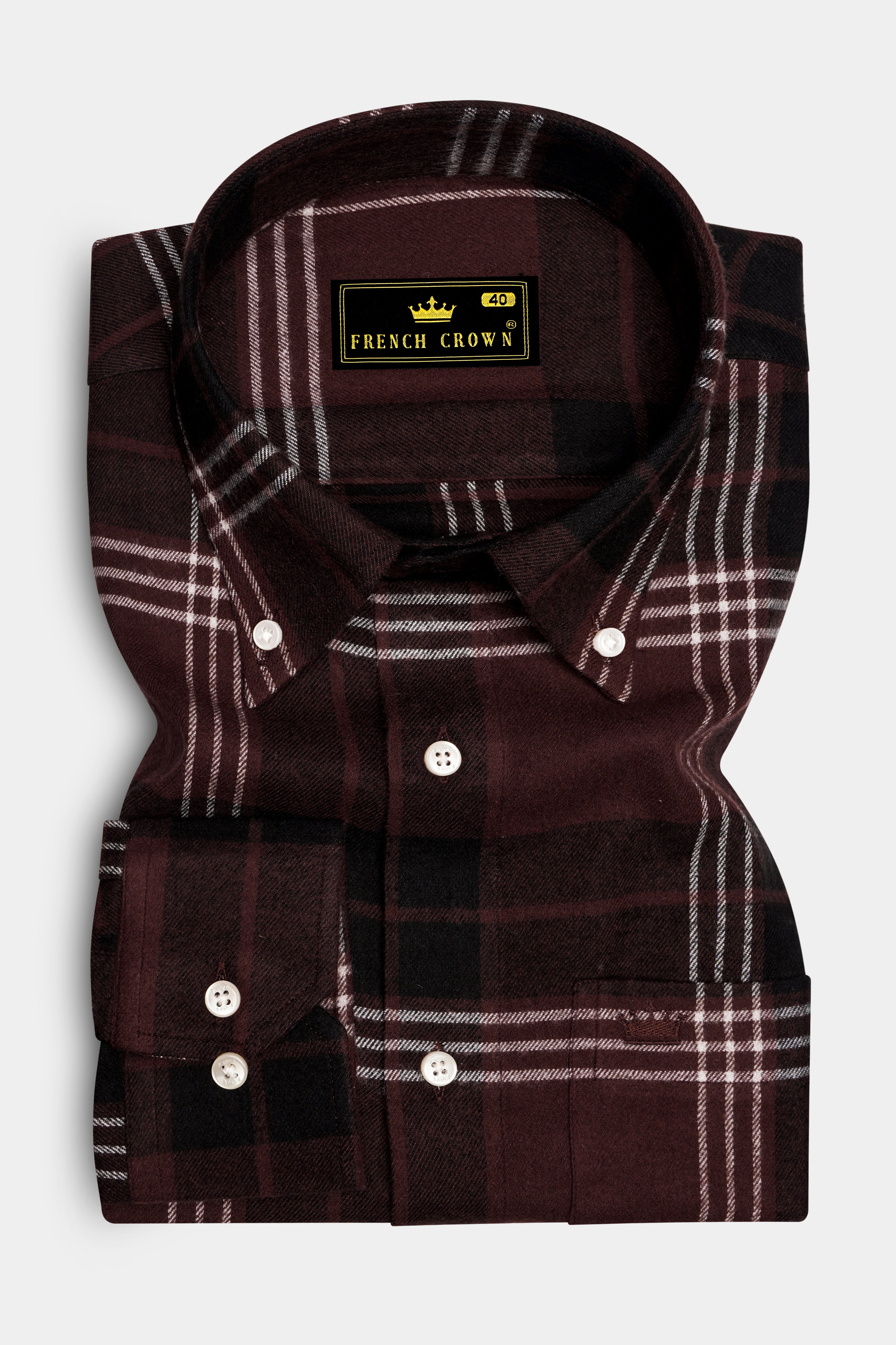 Cab Sav Brown Plaid Super Soft Flannel OverShirt/Shacket