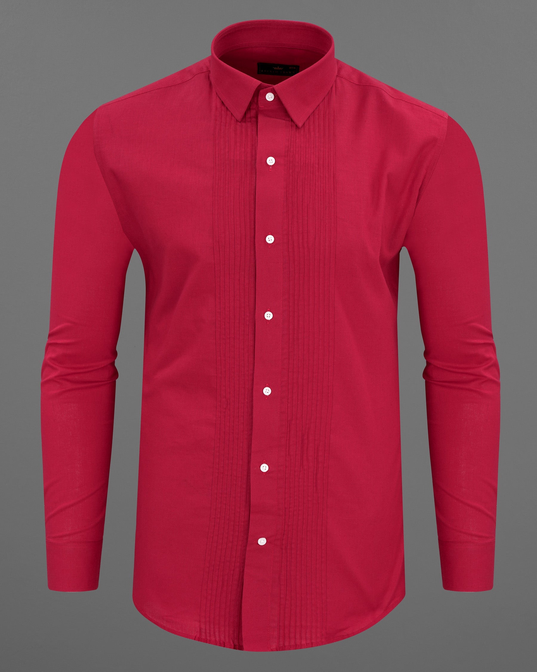 Cardinal Red Snake Pin Tucks Luxurious Linen Tuxedo Shirt 7599-TXD-38, 7599-TXD-H-38, 7599-TXD-39,7599-TXD-H-39, 7599-TXD-40, 7599-TXD-H-40, 7599-TXD-42, 7599-TXD-H-42, 7599-TXD-44, 7599-TXD-H-44, 7599-TXD-46, 7599-TXD-H-46, 7599-TXD-48, 7599-TXD-H-48, 7599-TXD-50, 7599-TXD-H-50, 7599-TXD-52, 7599-TXD-H-52